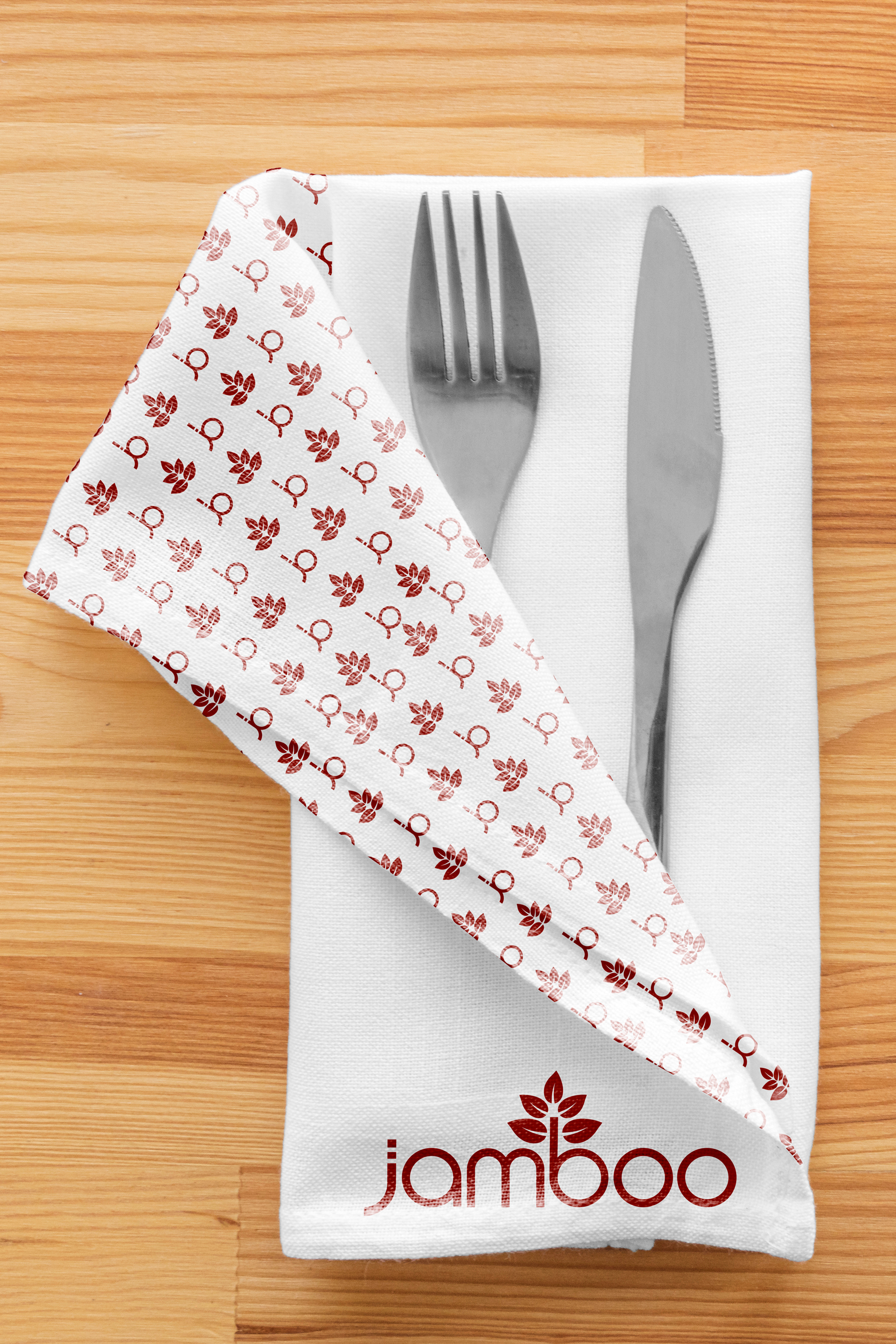 Jamboo napkin mockup