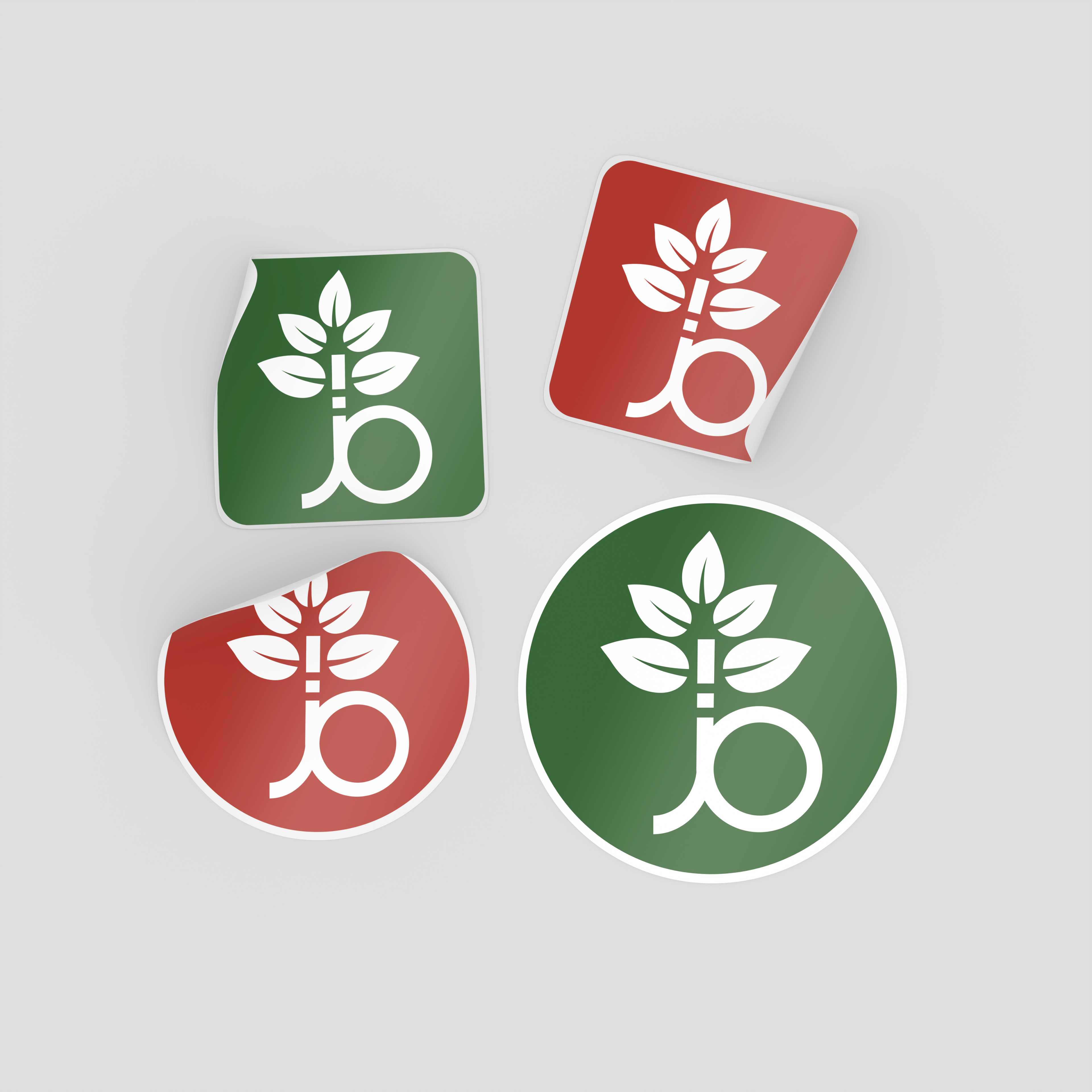 Jamboo stickers mockup
