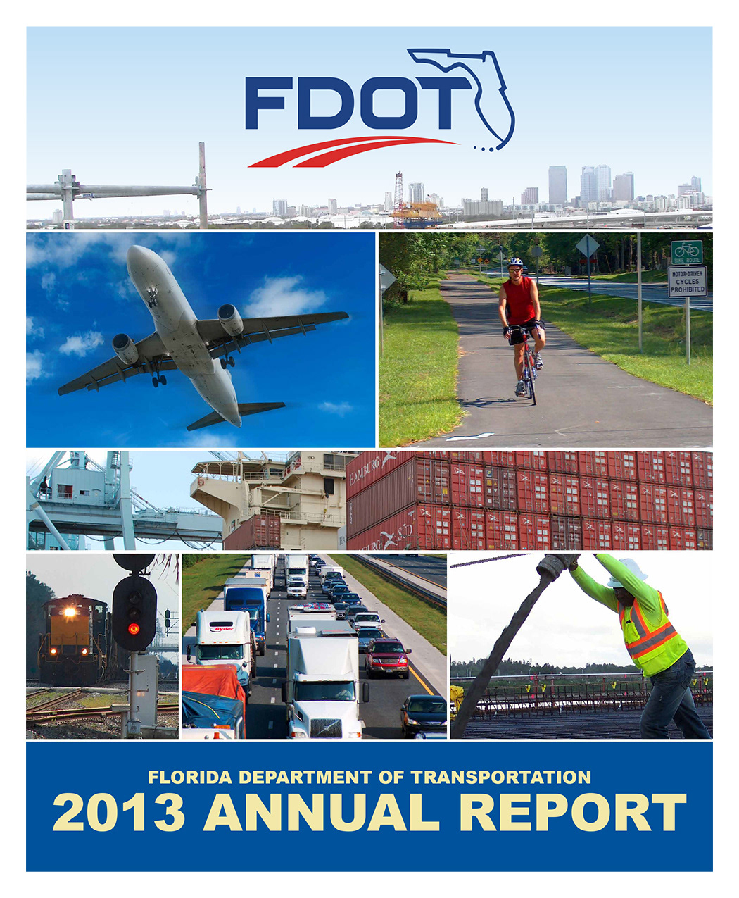 Cover page for the FDOT 2013 Annual Report