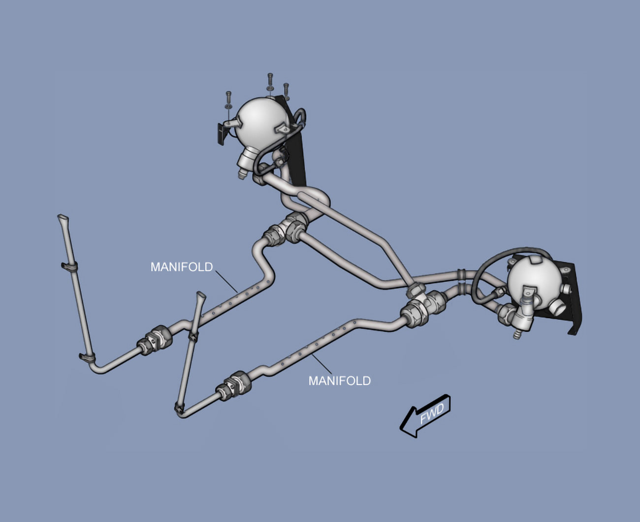 Illustration from tech manual colorized in Adobe Photoshop