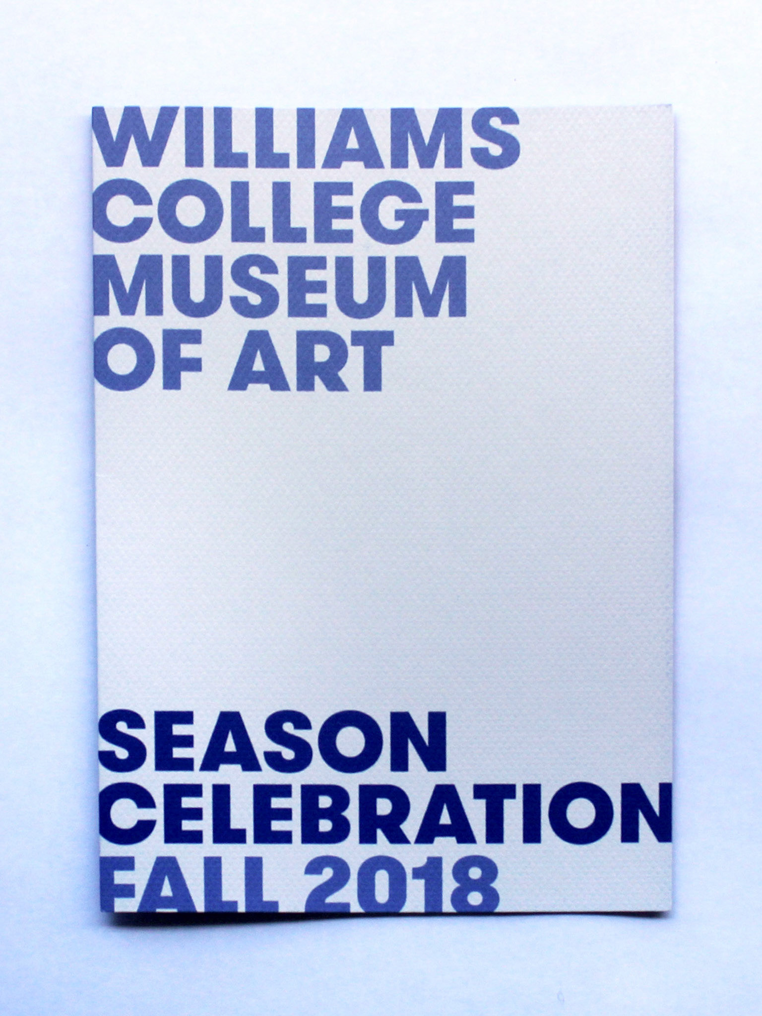 Williams College Museum of Art Season Celebration Invitation