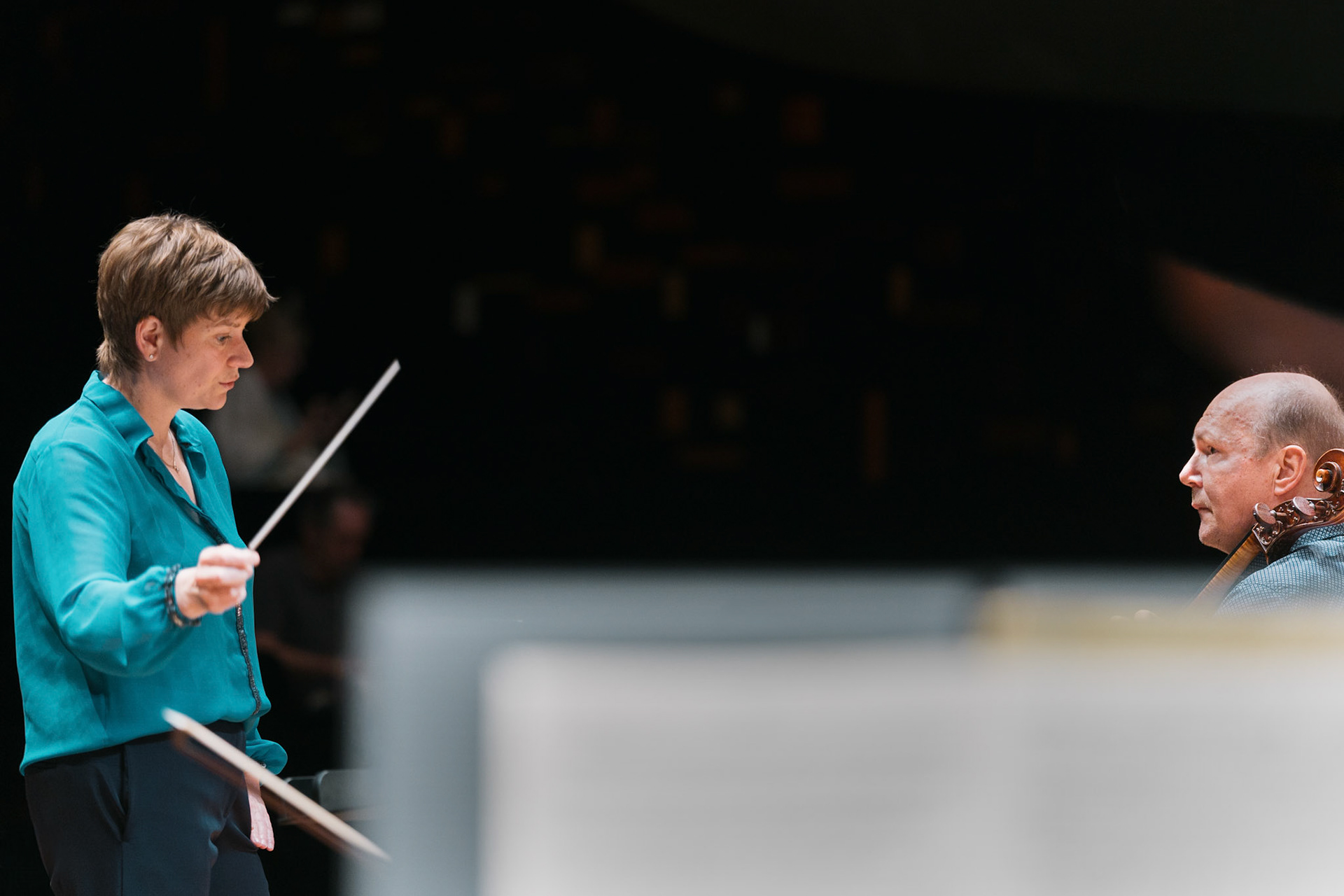 Orchestre de Paris à la Philharmonie de Paris. Anja BihlmaierTruls Mørk - Tower, Dvořák, Tchaïkovski