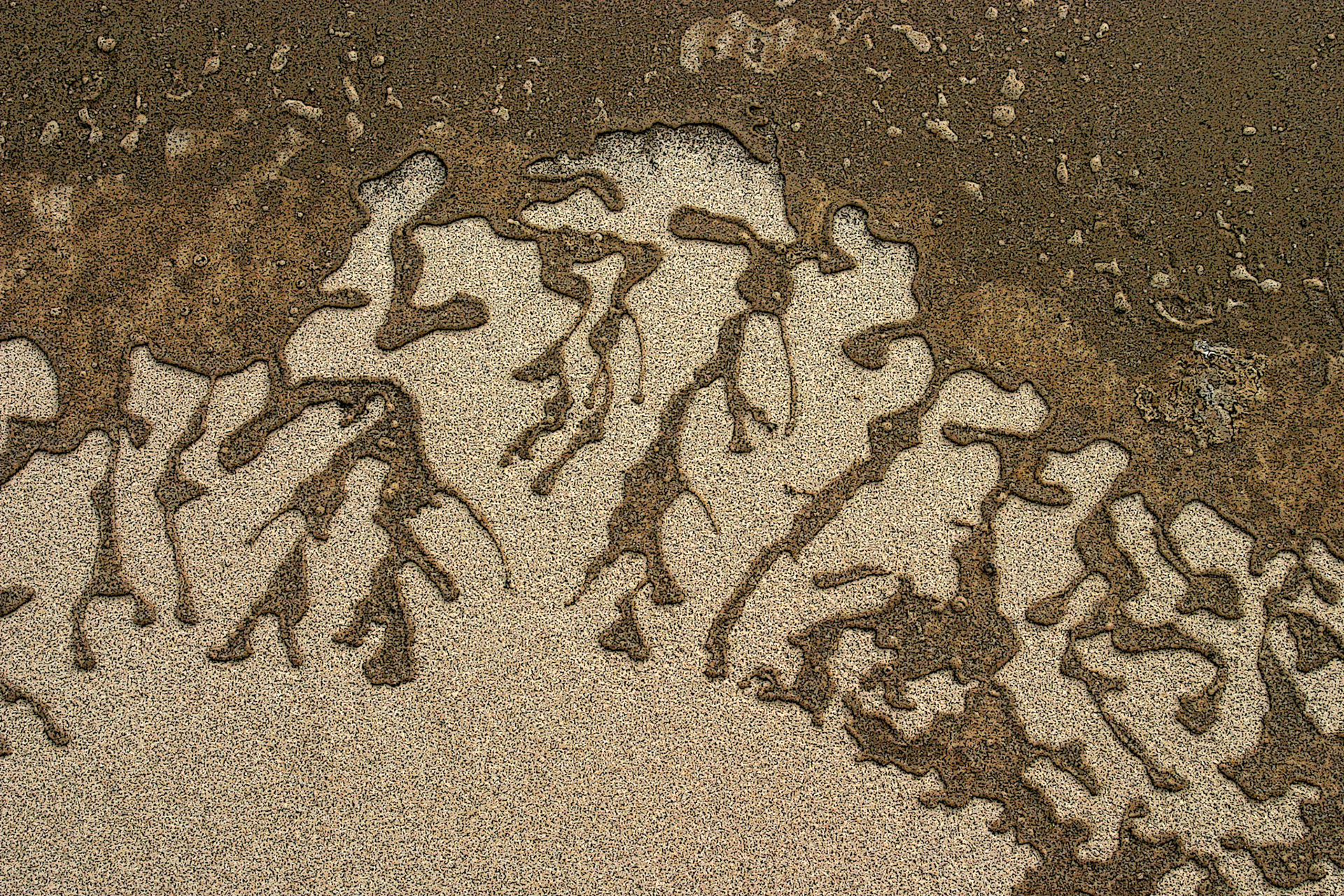 Sand designs, Lake Pepin, Mississippi River, Wisconsin