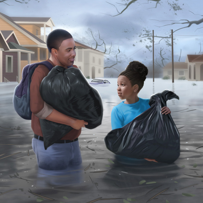 Katrina | Youth novel illustration