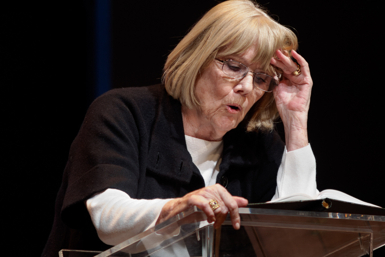 Dame Diana Rigg at the Theatre Royal Haymarket