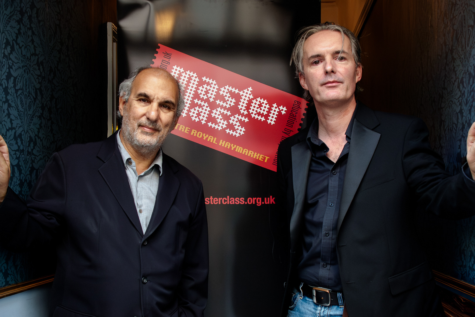 Alan Yentob and Jeff Coleman at Theatre Royal Haymarket Geoff Coleman at Theatre Royal Haymarket