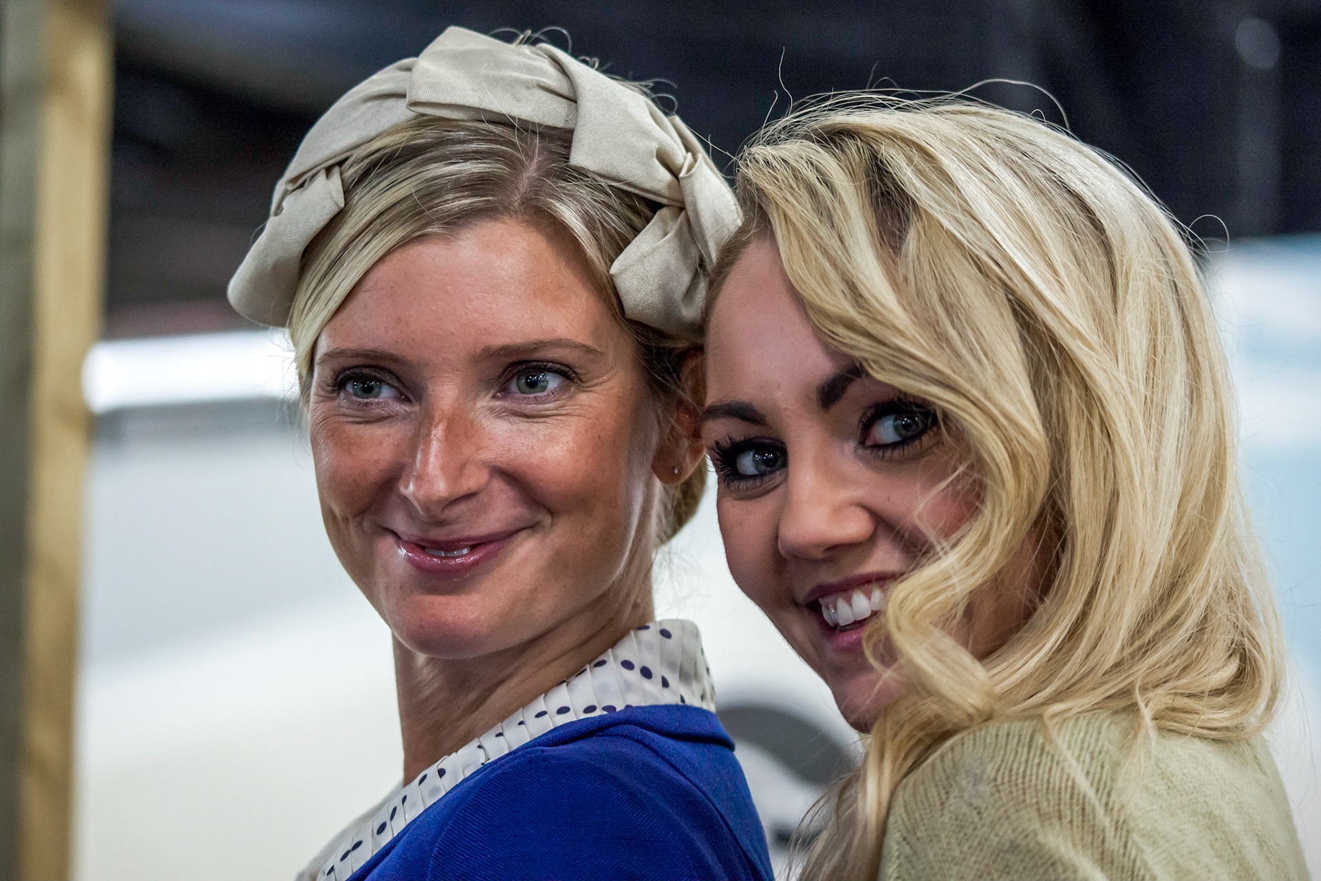 Two Smiling Ladies at the Goodwood Revival
