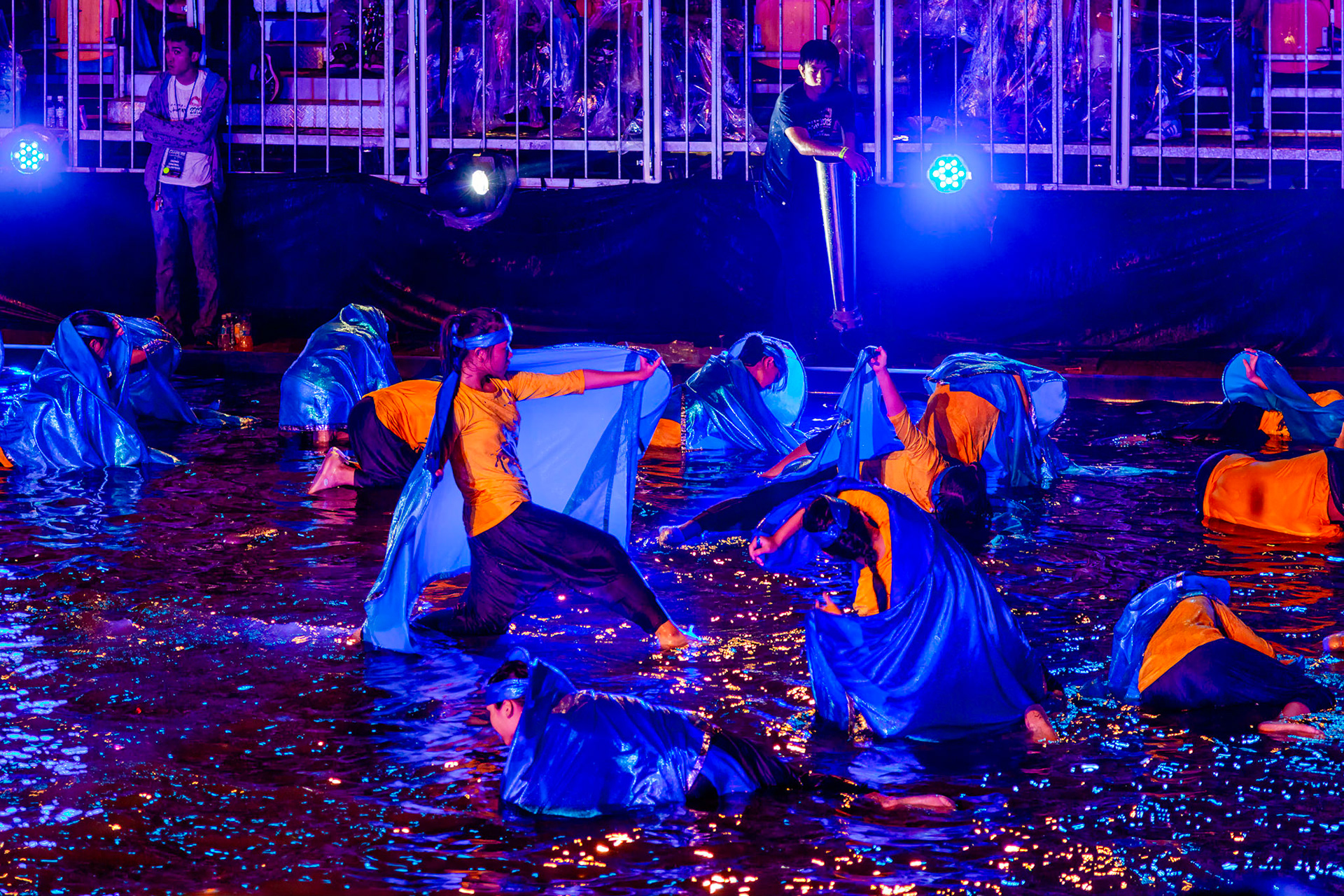 SINGAPORE - FEBRUARY 3 : Chingay Festival 2012 in Singapore on February 3, 2012. Unidentified people.