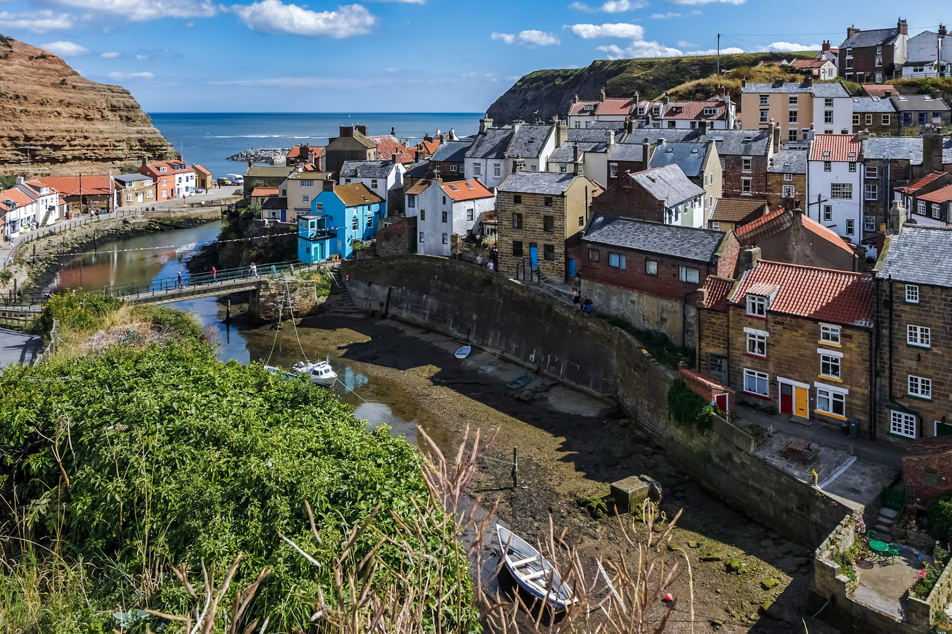 High Angle View of Staithes