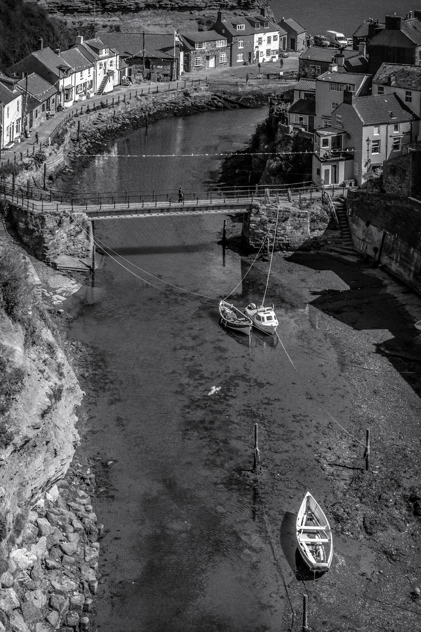 High Angle View of Staithes