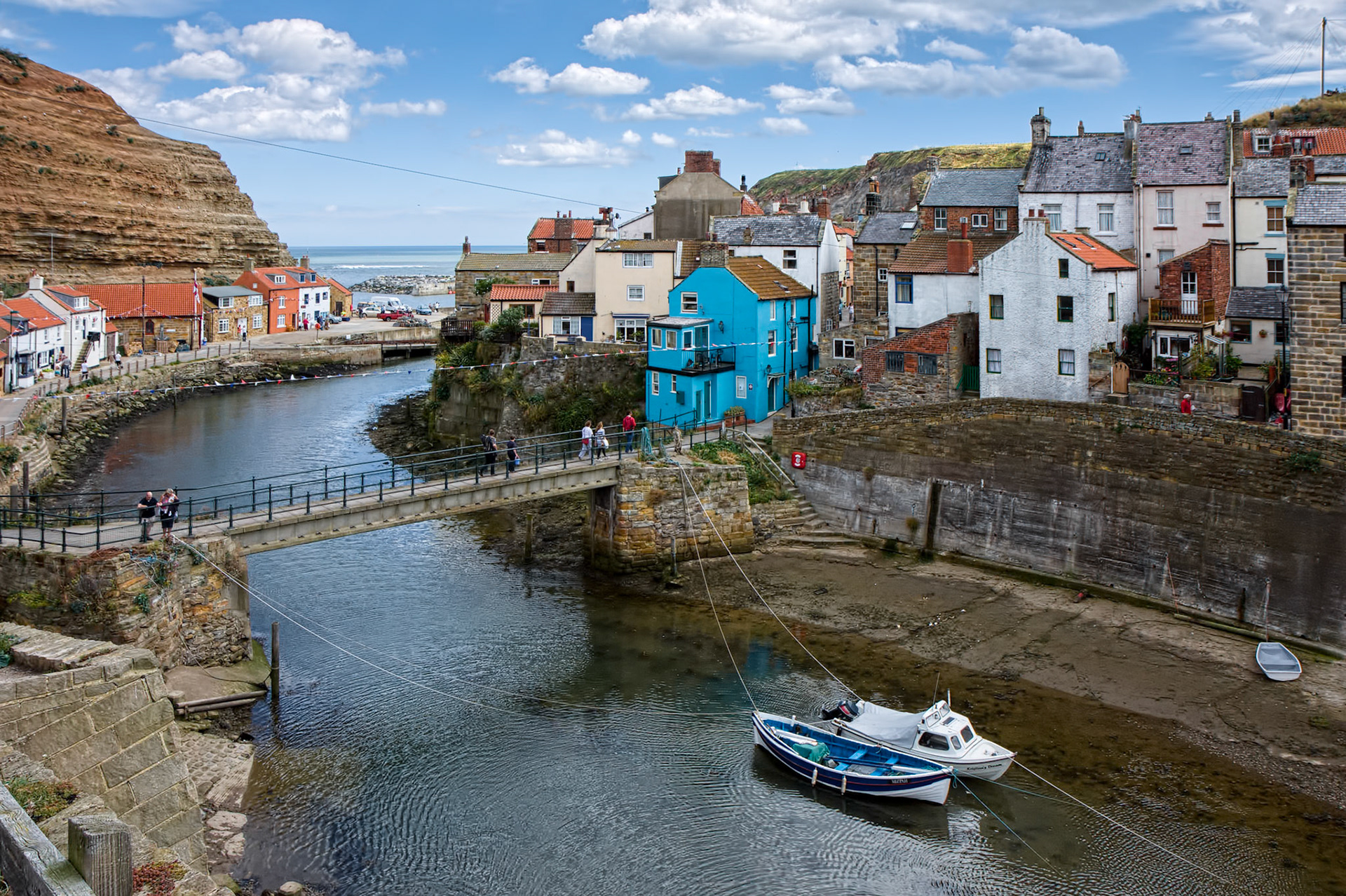 High Angle View of Staithes