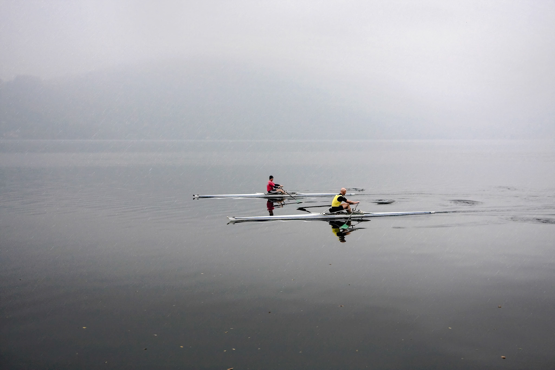 English Rowers on Lake Orta