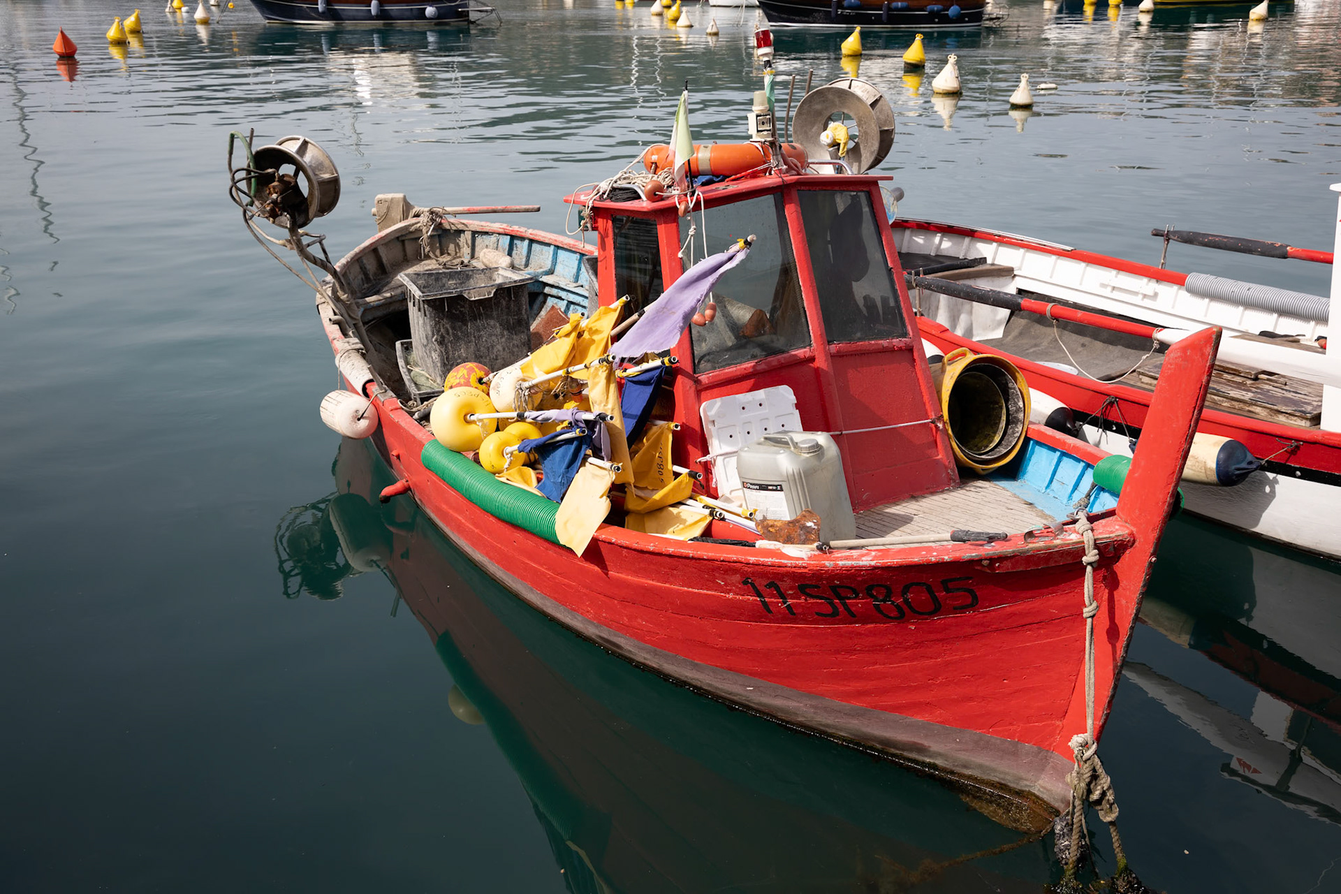 LERICI, LIGURIA/ITALY  - APRIL 21 : Boats in the harbour in Lerici in Liguria Italy on April 21, 2019