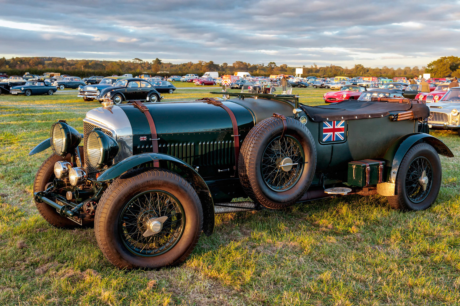 Vintage Bentley Parked at Goodwood
