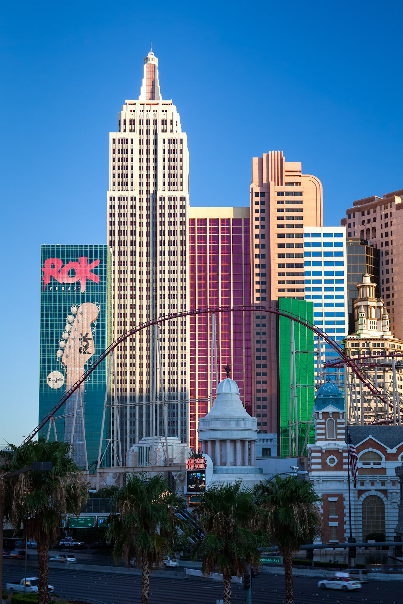 LAs VEGAS, NEVADA/USA - AUGUST 1 : View of New York New York hotel in Las Vegas Nevada on August 1, 2011
