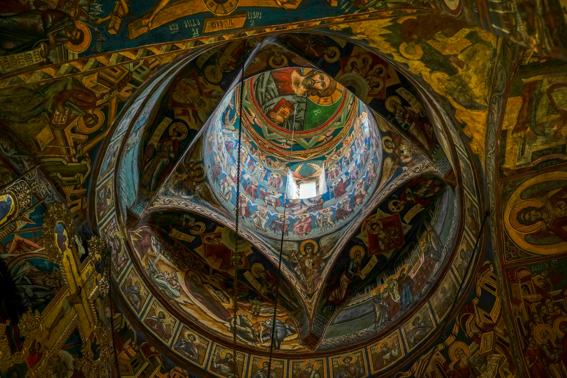 MOLDOVITA, MOLDOVIA/ROMANIA - SEPTEMBER 18 : Interior view of the Monastery in Moldovita in Moldovia Romania on September 18, 2018