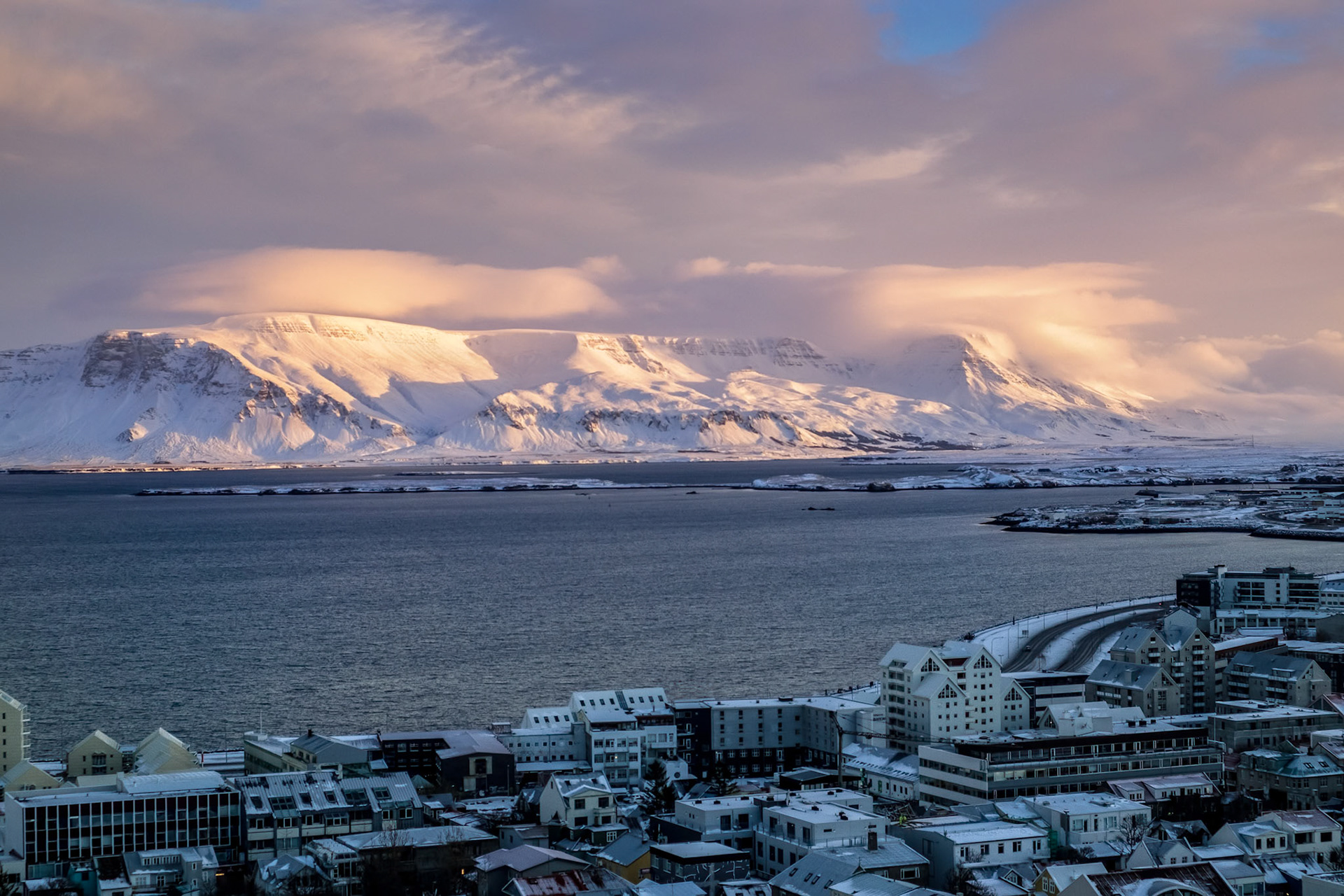 View over Reykjavik from Hallgrimskirkja Church