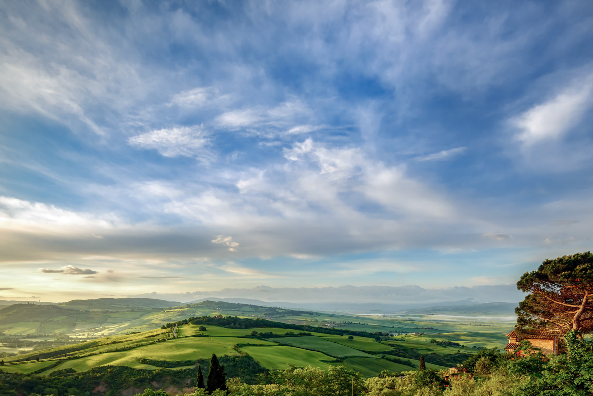 Farmland in Val d'Orcia Tuscany