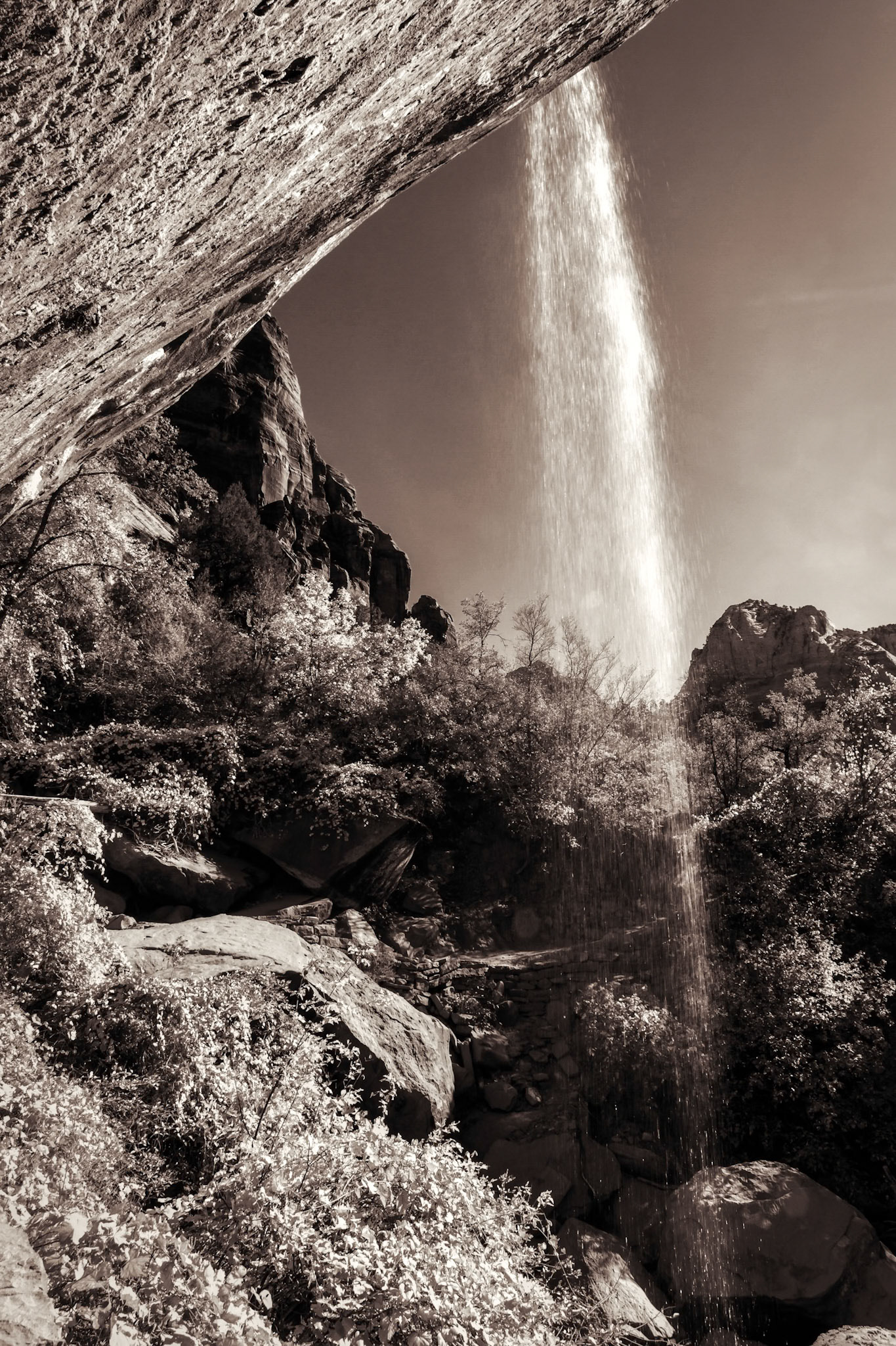 Waterfall in Zion National Park