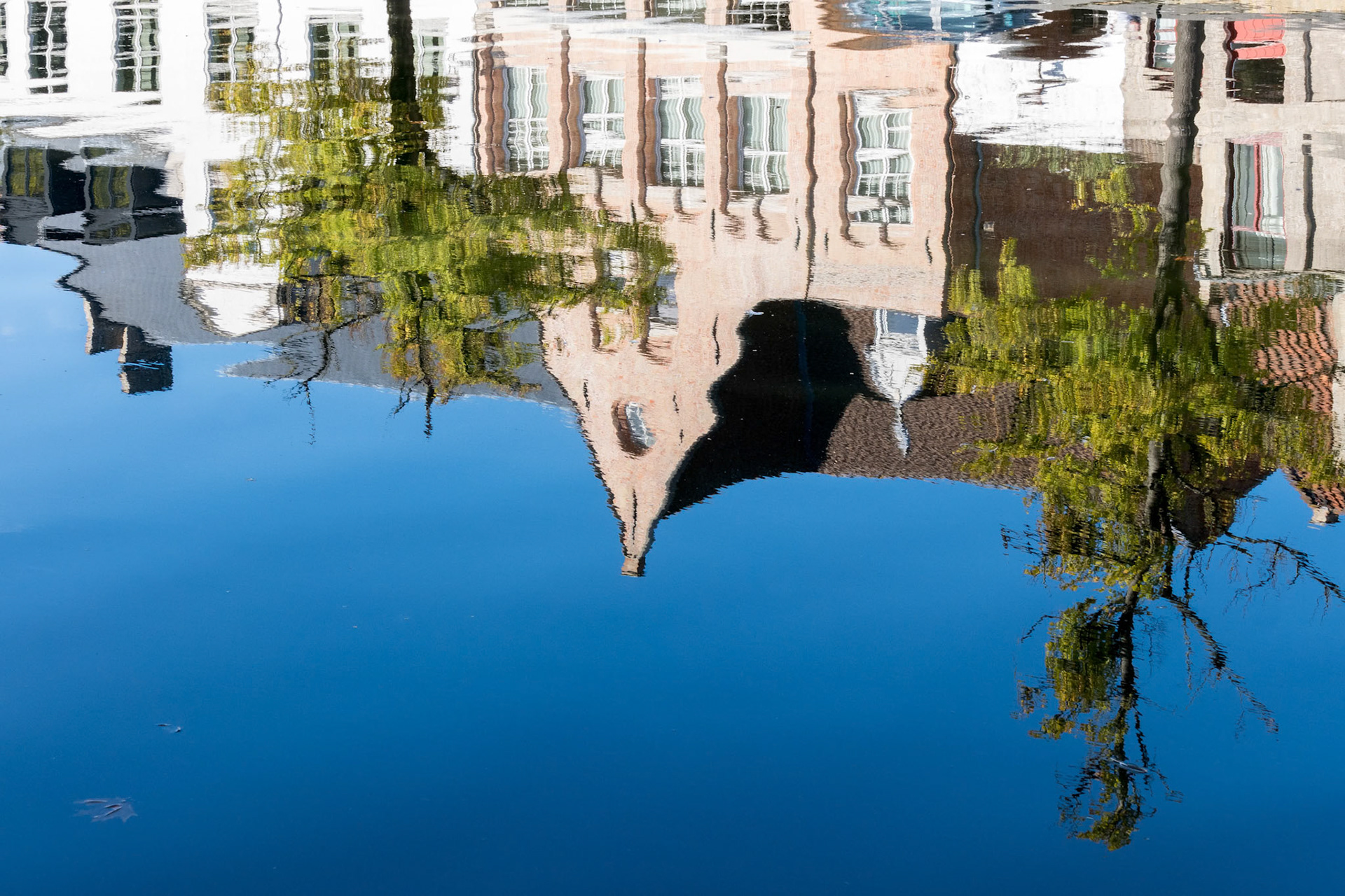 Reflection in a Canal in Bruges