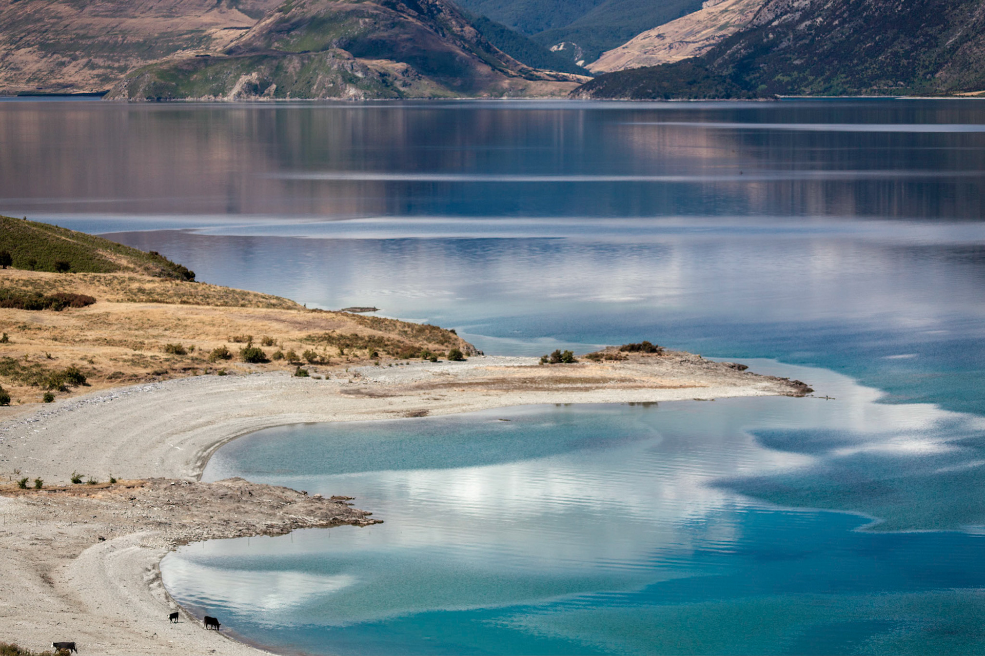Scenic View of Lake Hawea