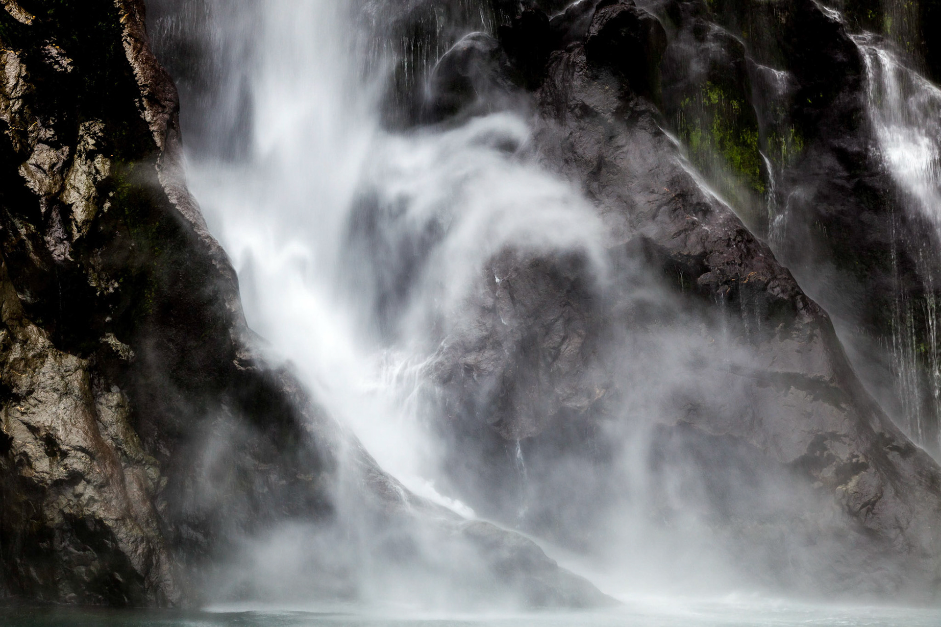 Waterfall at Milford Sound