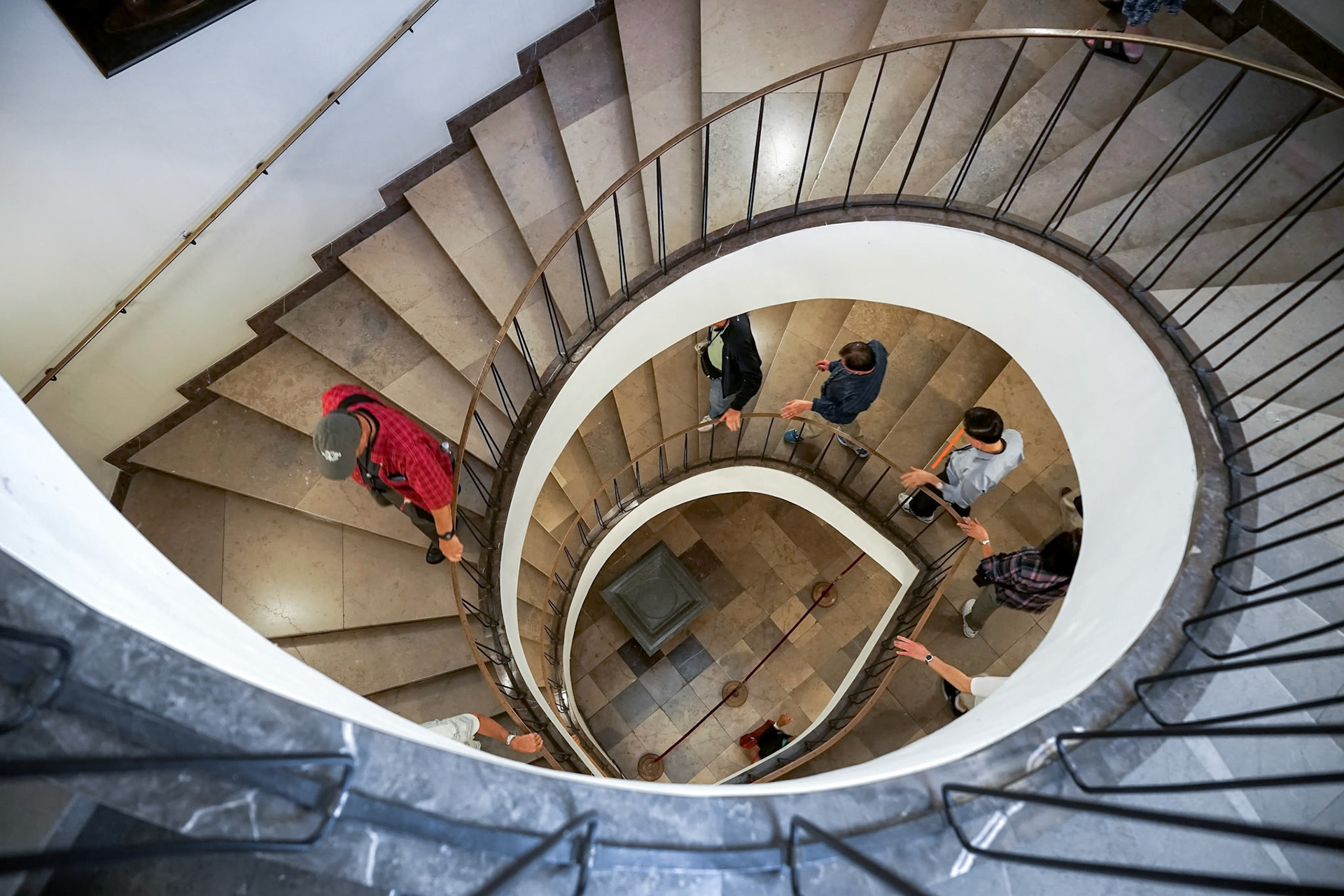 Spiral Staircase at the Wilanow Palace in Warsaw