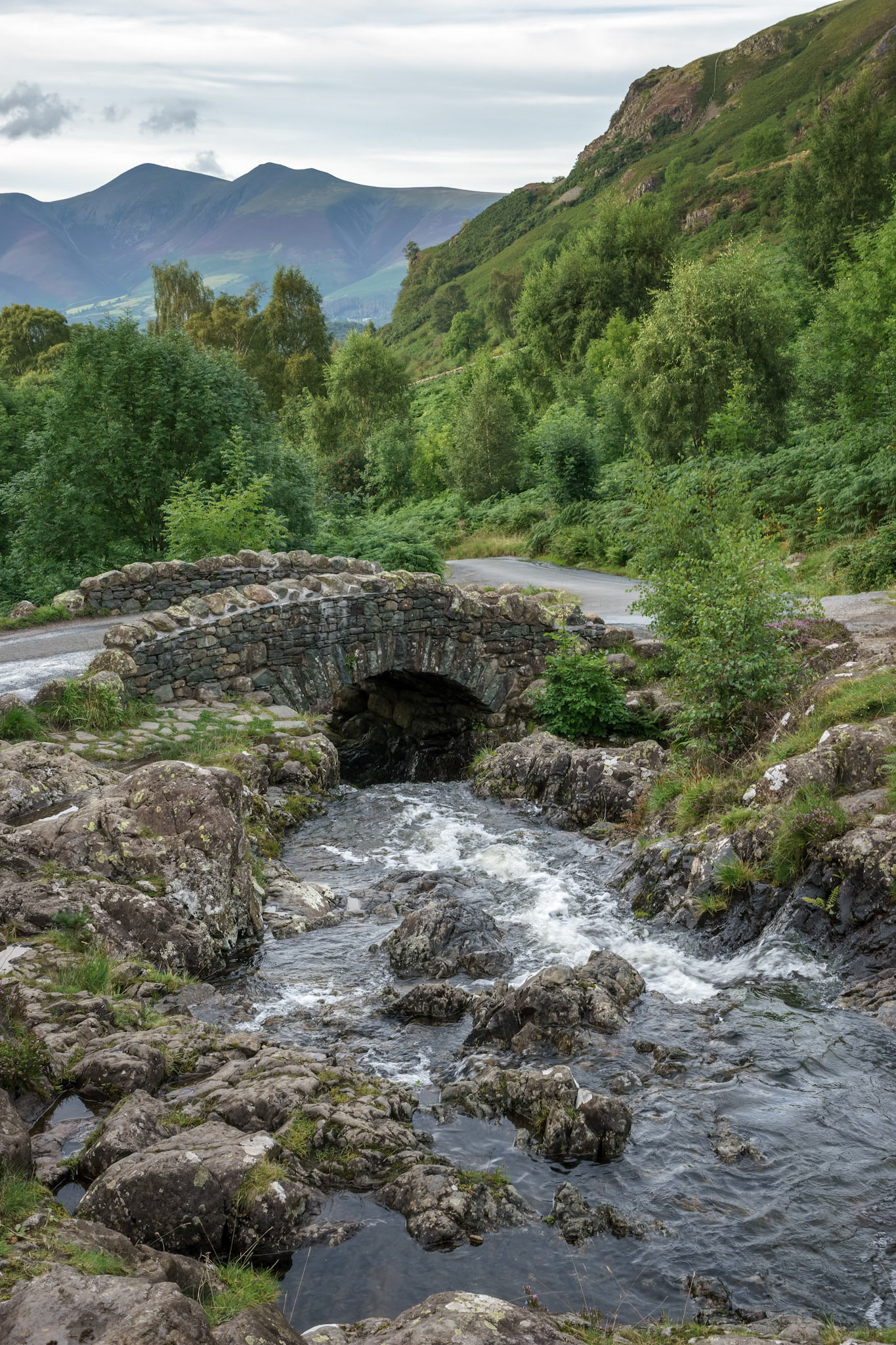 View of Ashness Bridge in the Lake District
