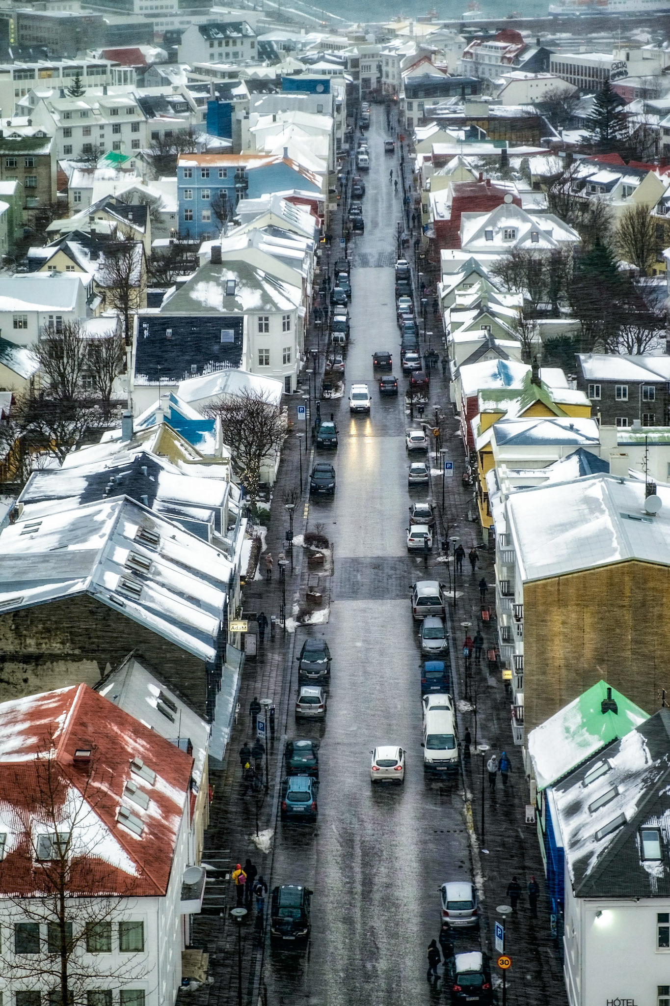 View over Reykjavik from Hallgrimskirkja Church
