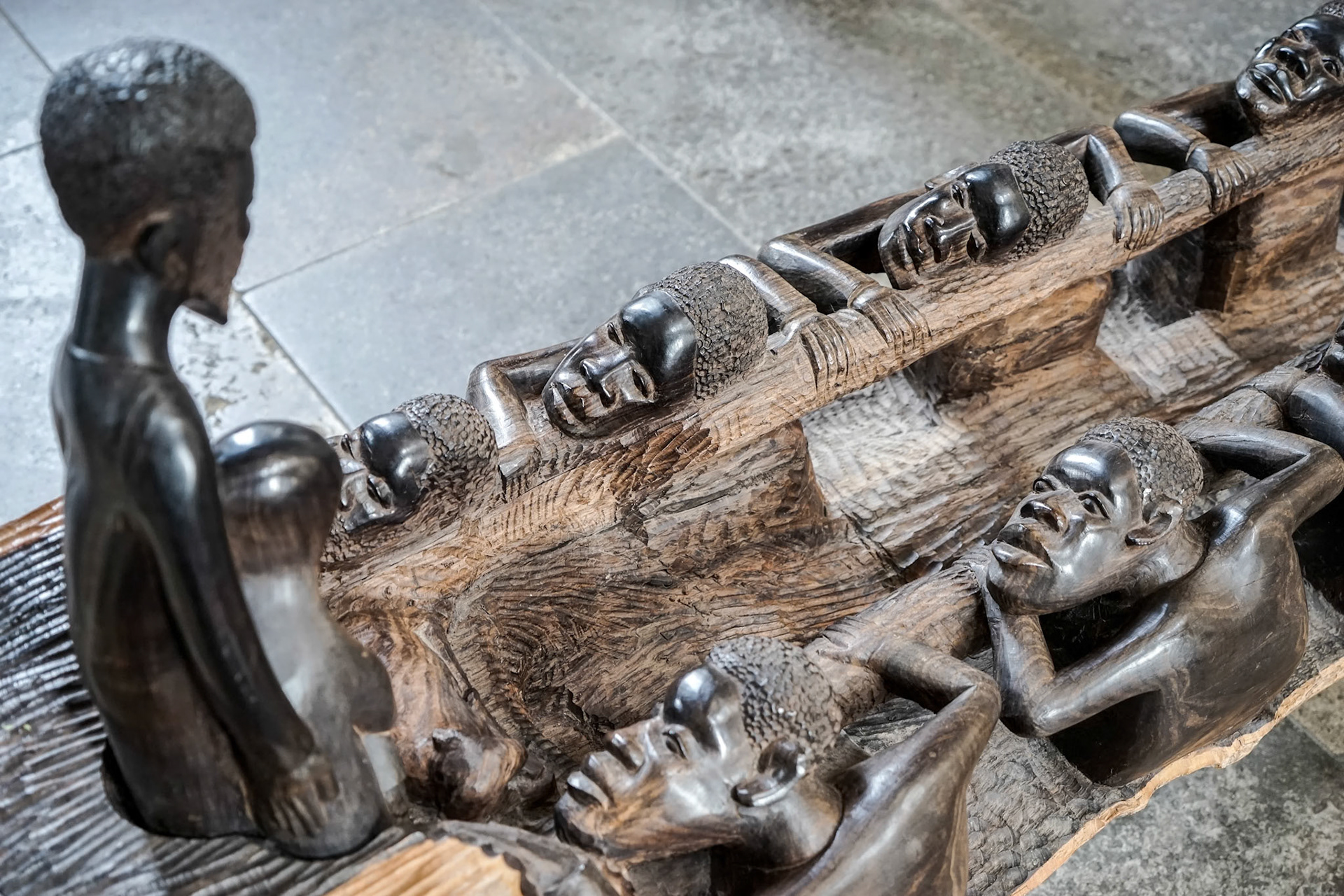 Wooden Sculpture inside St James Church in Rothenburg