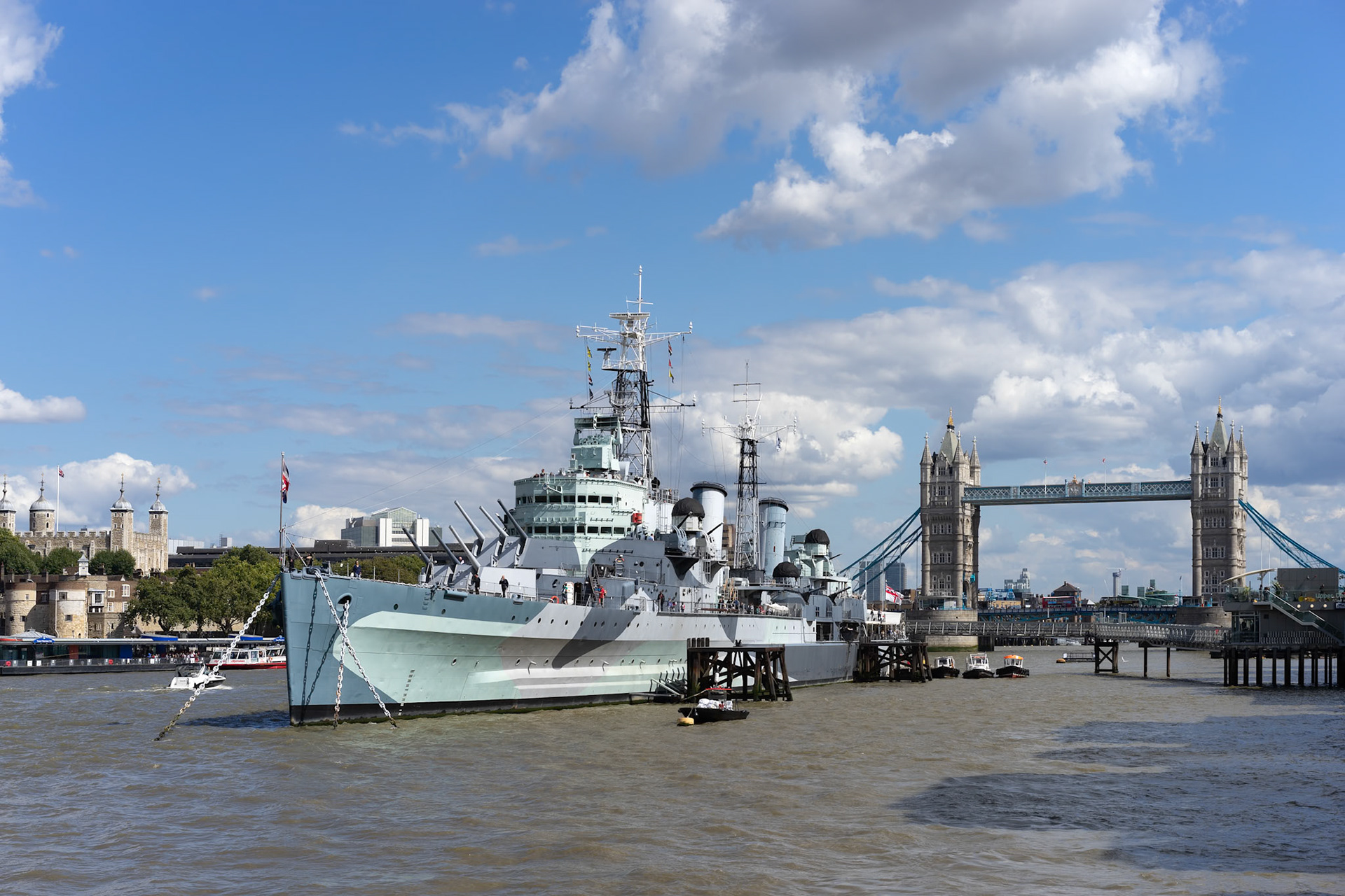HMS Belfast and Tower Bridge