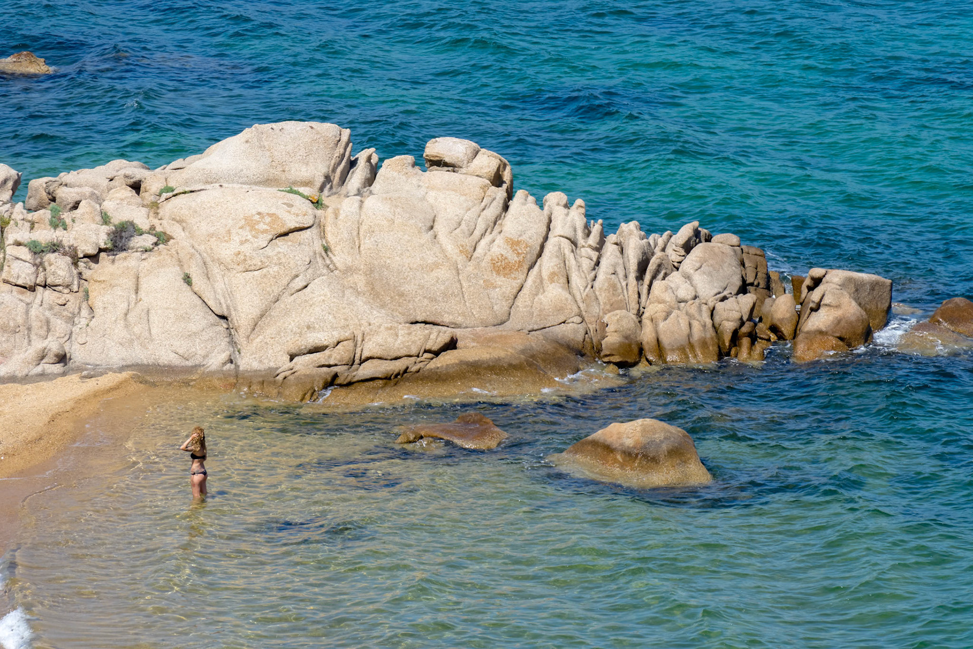 Lady in the Sea Cala dei Ginepri in Sardinia