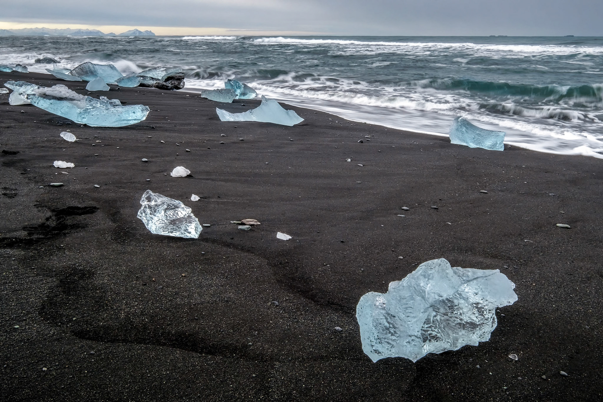 View of Jokulsarlon Beach