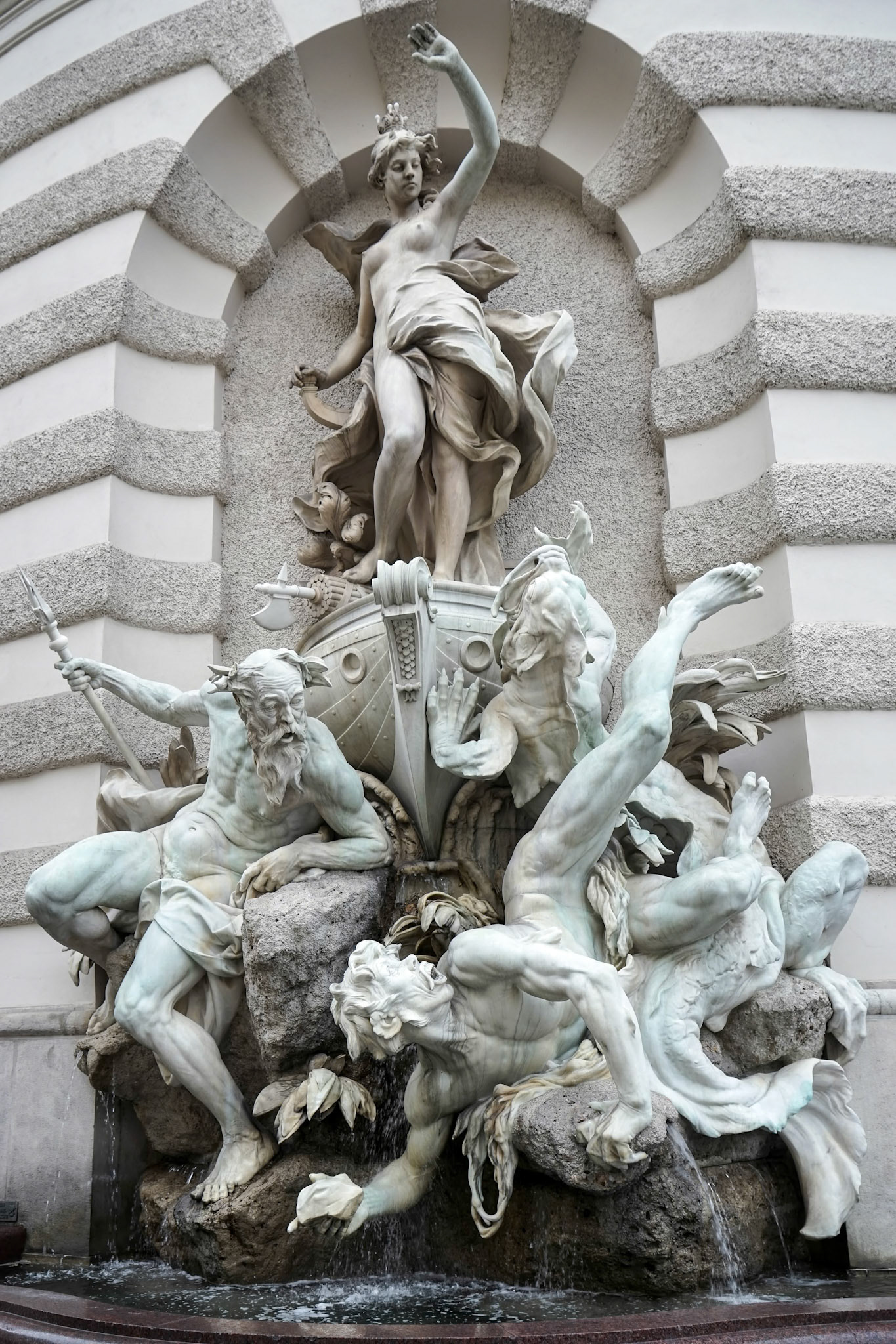 Power at Sea Fountain at the Hofburg in Vienna