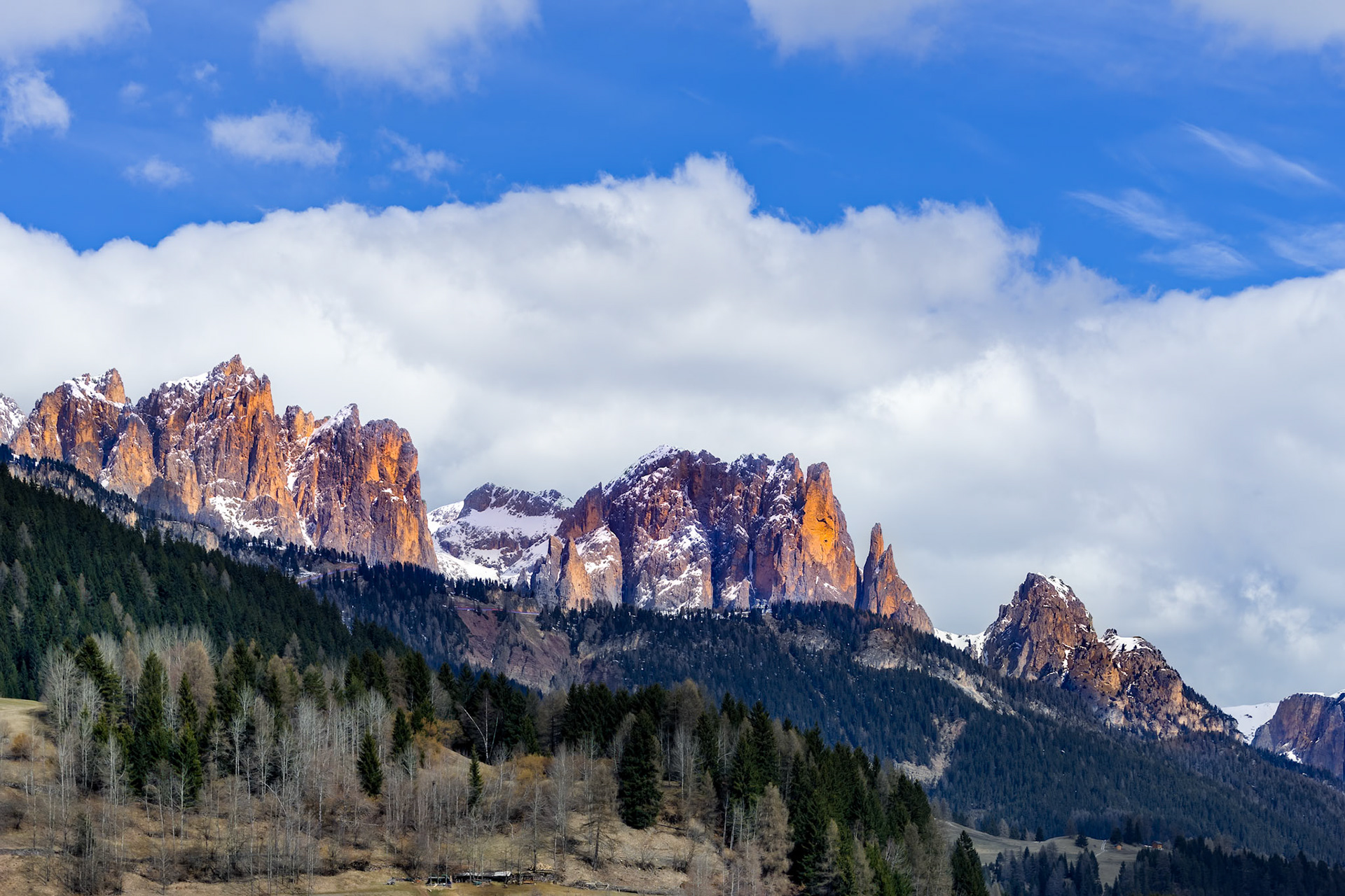 View of the Mountain above Moena