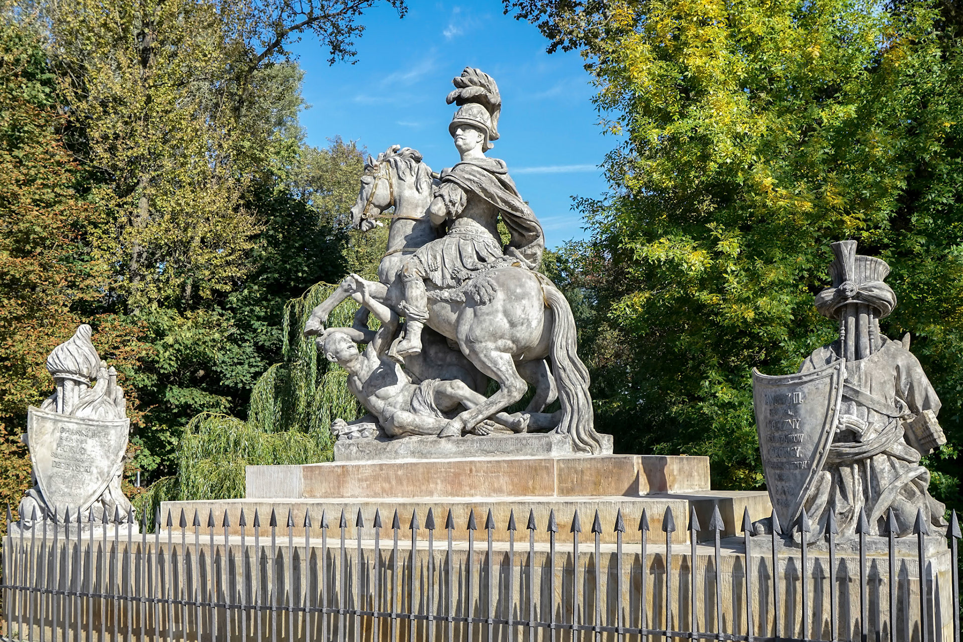 Sobieski Monument by Franciszek Pinck in Warsaw