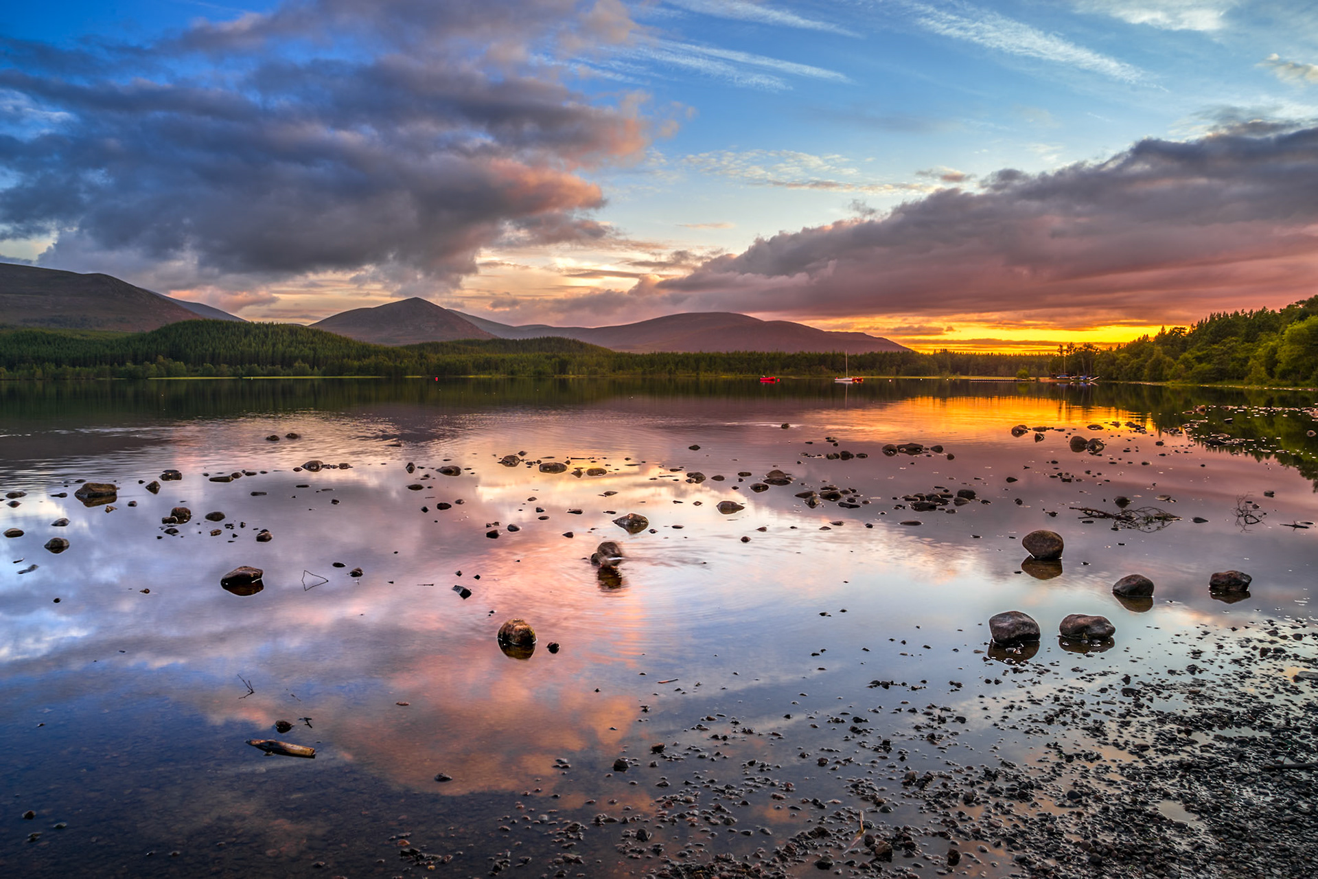 Loch Morlich at sunset