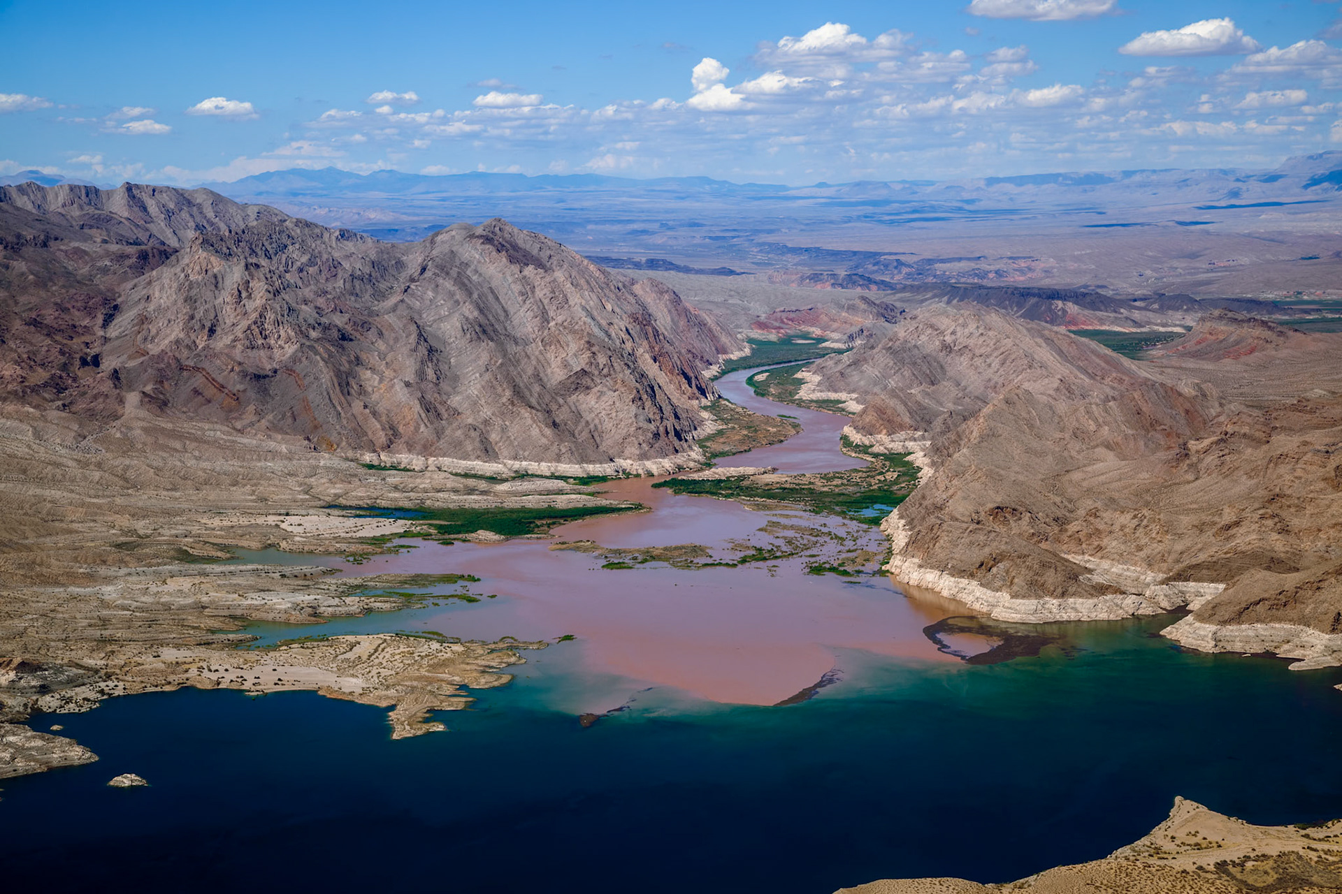 Colorado River Joins Lake Mead