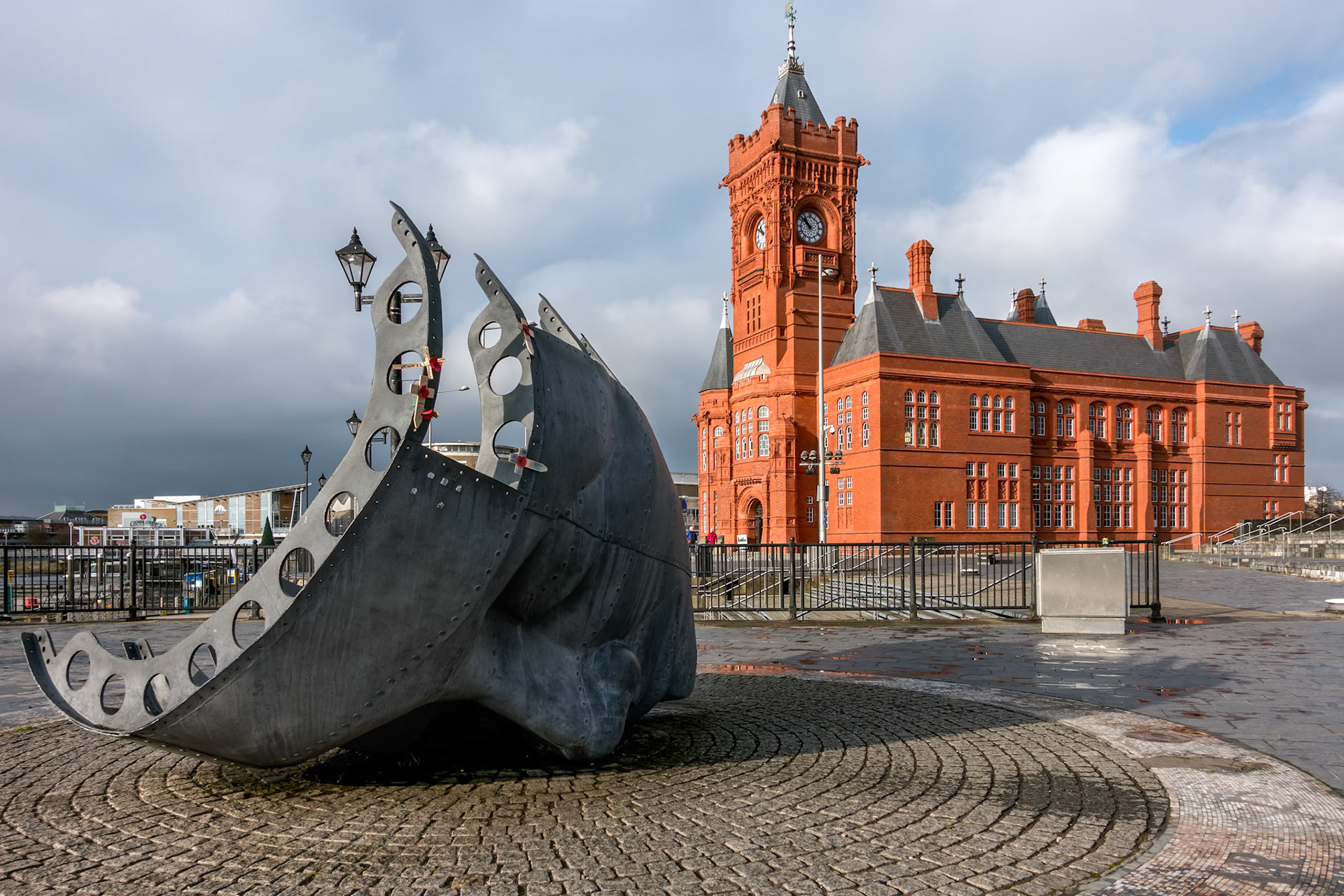 Merchant Seafarers' War Memorial in Cardiff Bay
