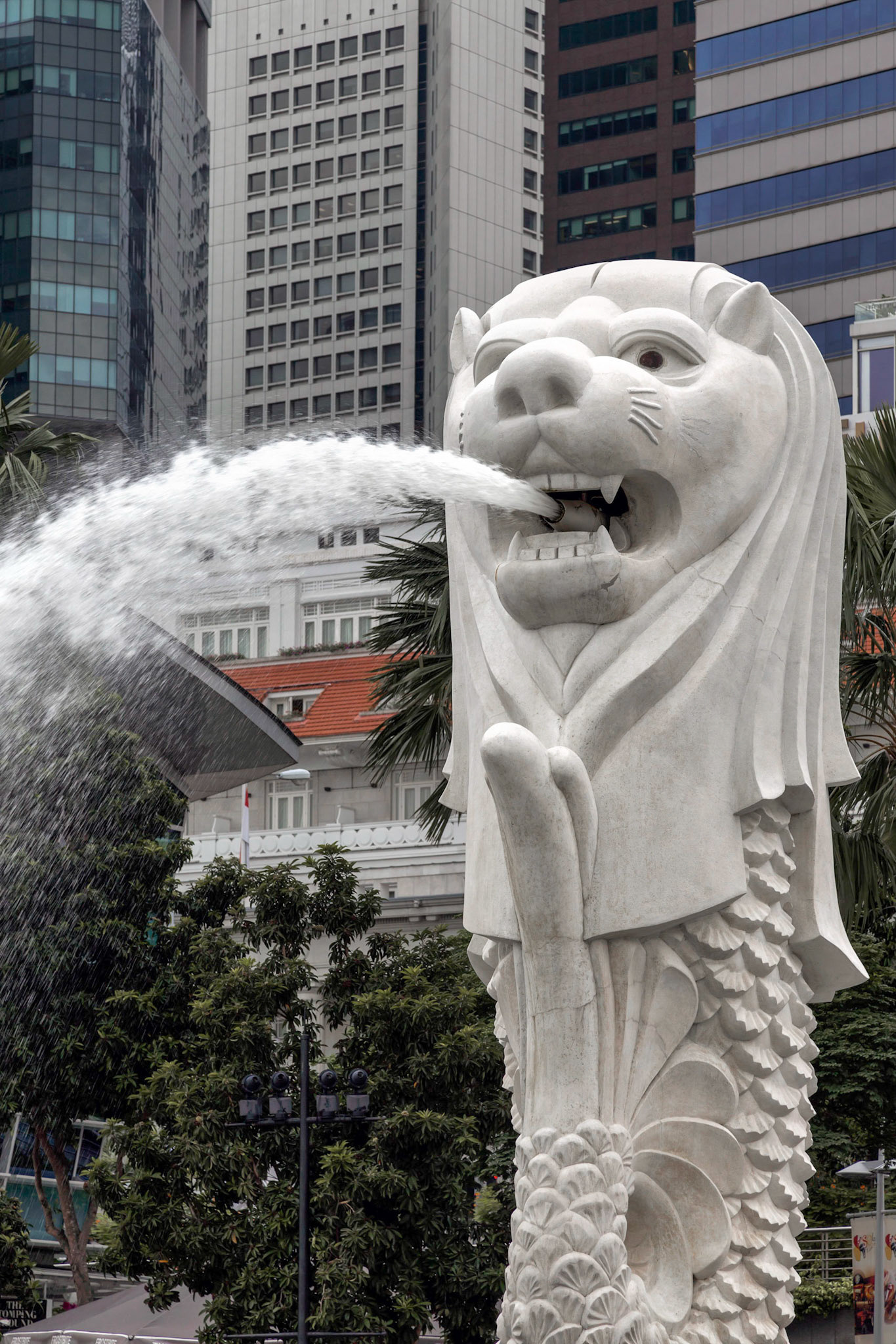 Merlion Fountain in Singapore