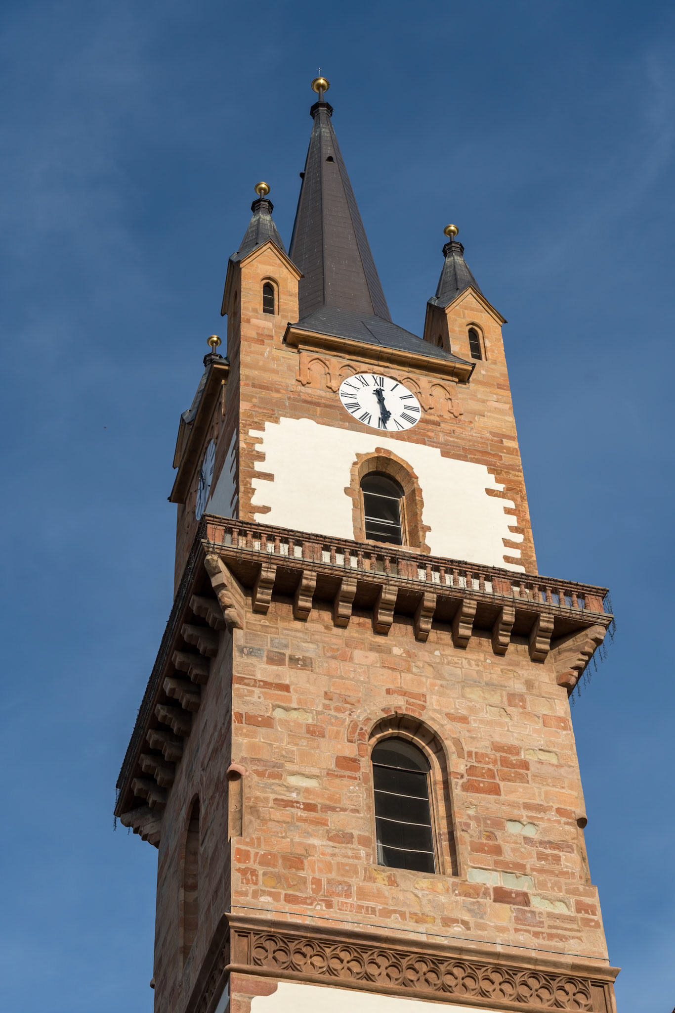 BISTRITA, TRANSYLVANIA/ROMANIA - SEPTEMBER 17 : View of the Lutheran Church in Bistrita Transylvania Romania on September 17, 2018