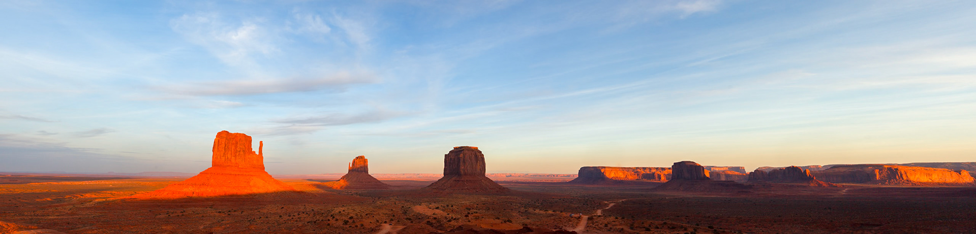 Scenic view of Monument Valley Utah USA