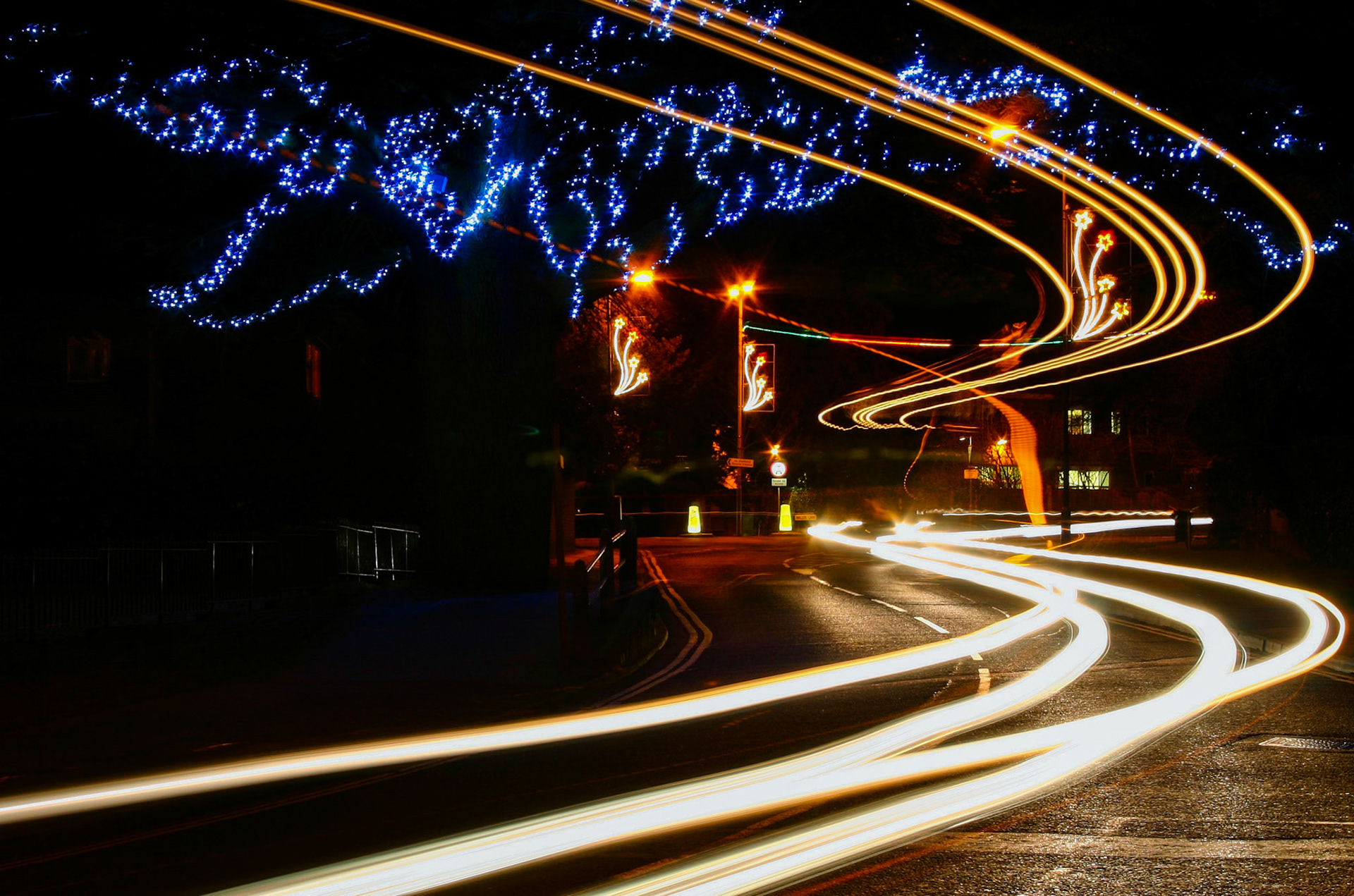 Light Trails Caterham On The Hill