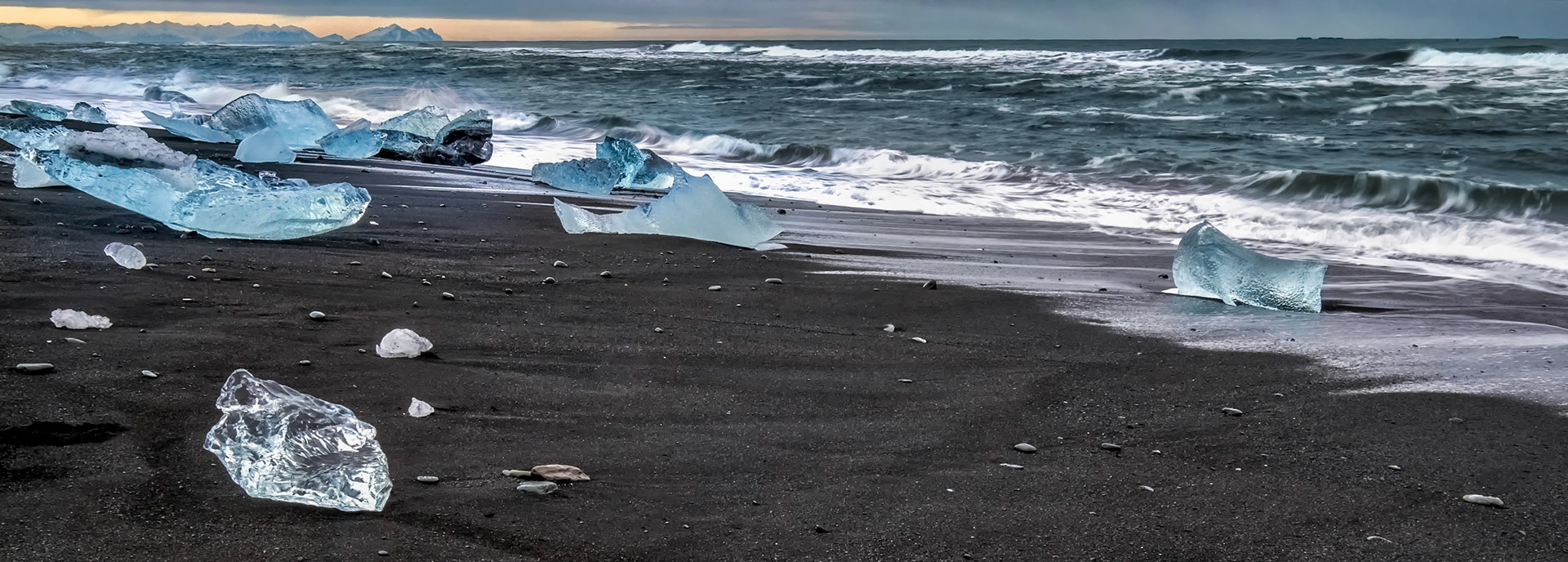 View of Jokulsarlon Beach