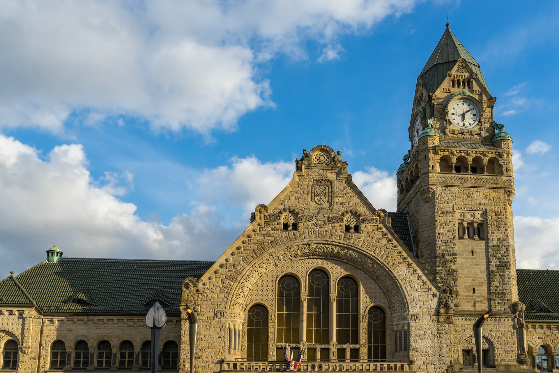 View of the Station in Metz Lorraine Moselle France
