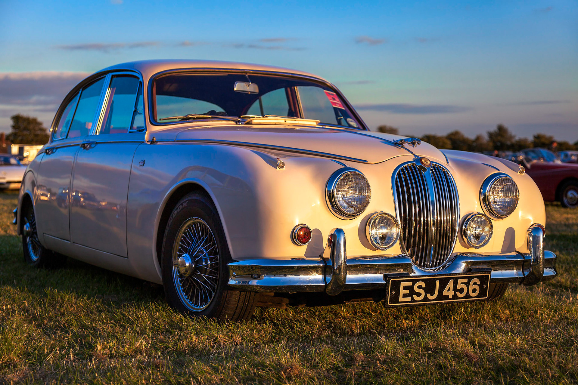 Jaguar Mk 2 Saloon Parked at Goodwood
