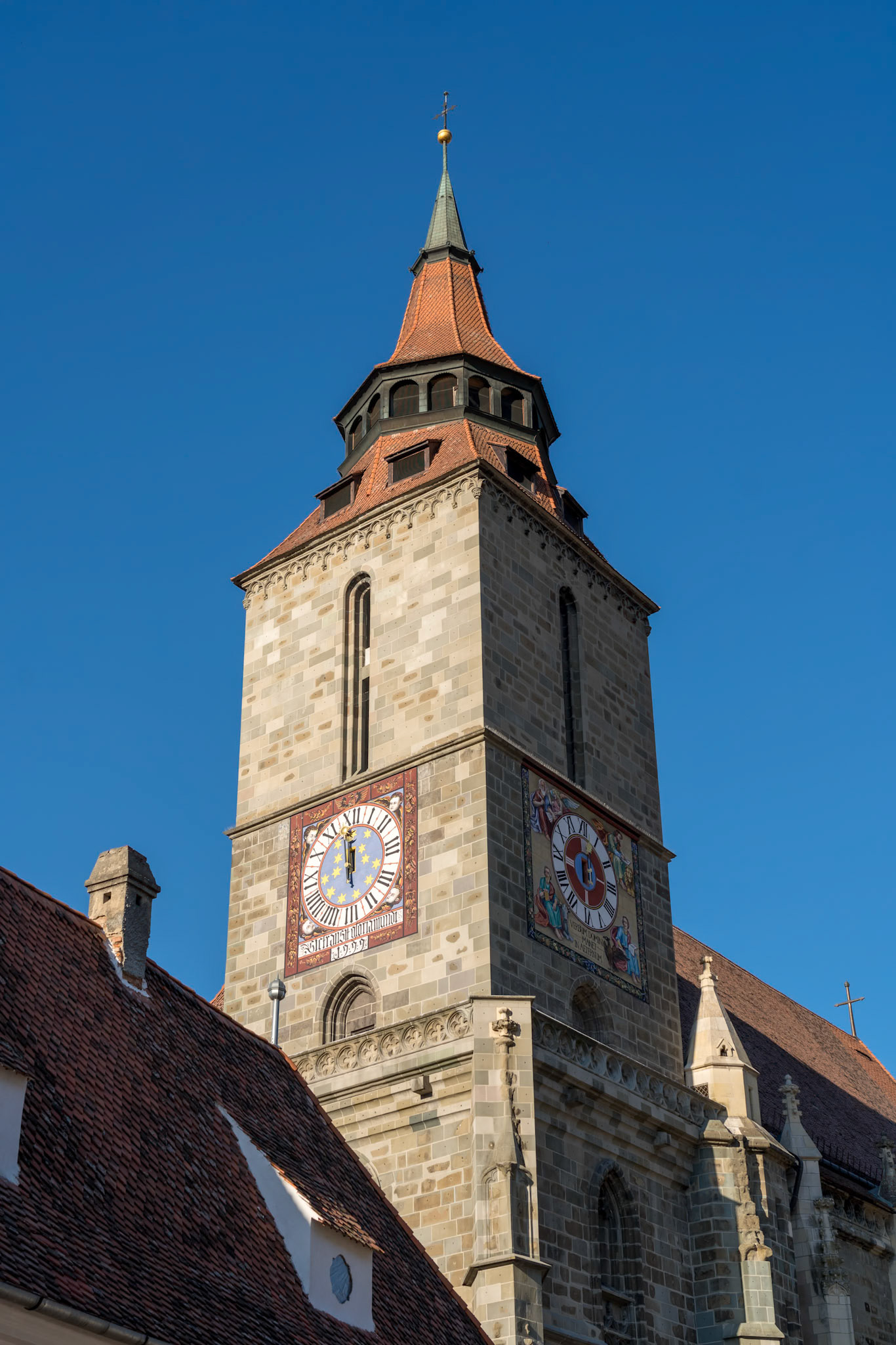 BRASOV, TRANSYLVANIA/ROMANIA - SEPTEMBER 20 : View of the Black Church in Brasov Transylvania Romania on September 20, 2018