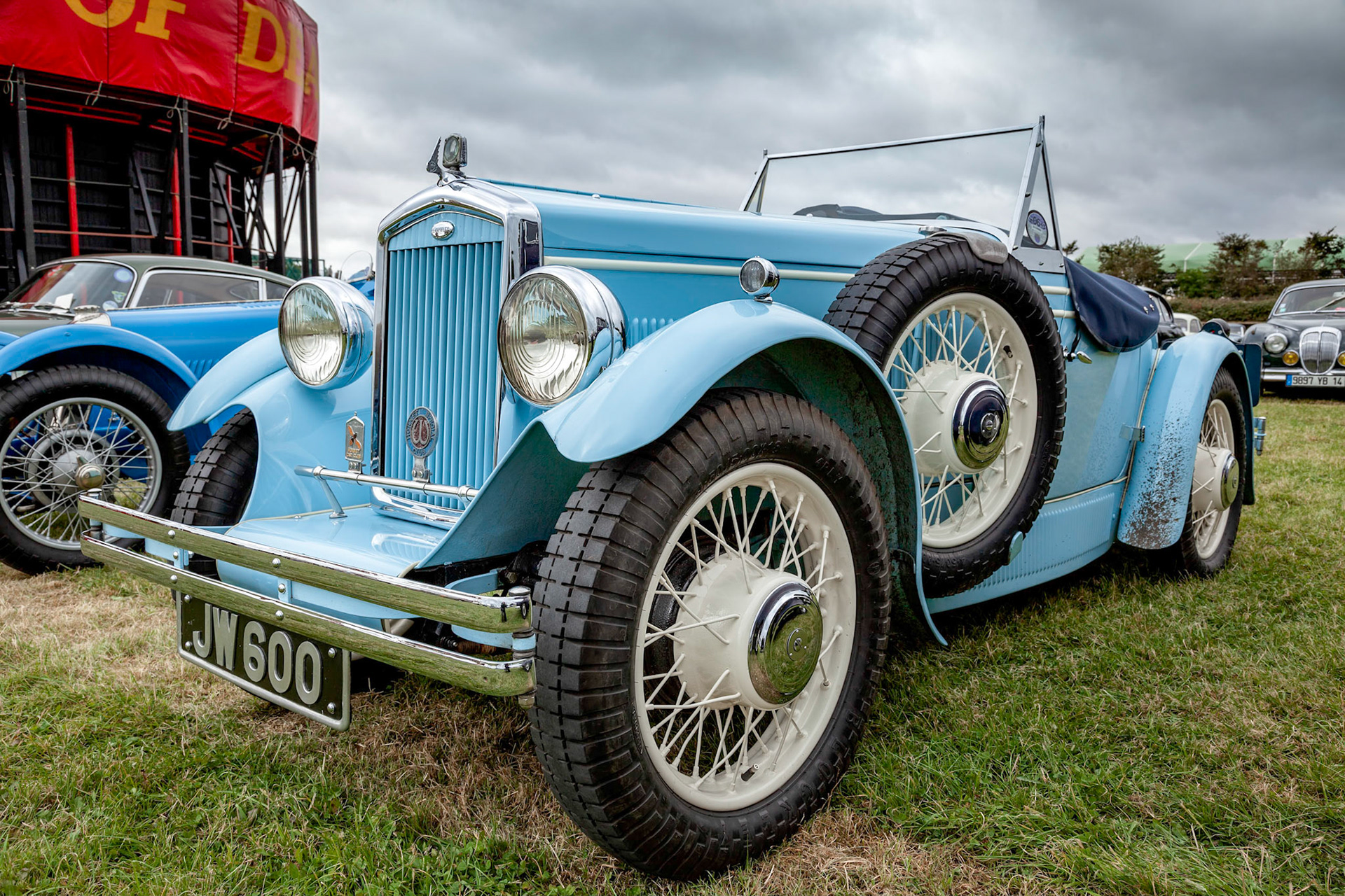 Wolsley Hornet in a Car Park at Goodwood