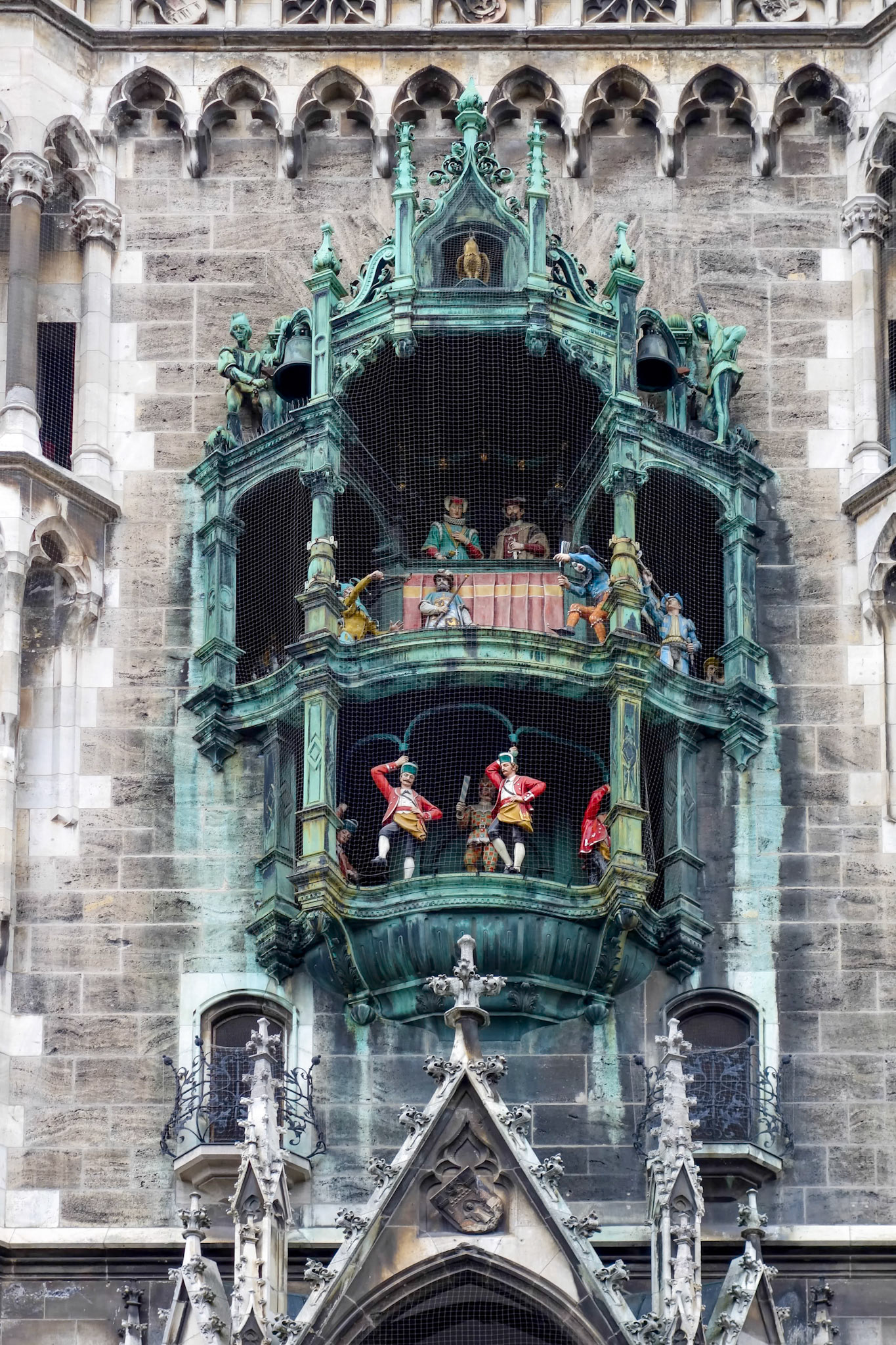 The Rathaus-Glockenspiel in Munich