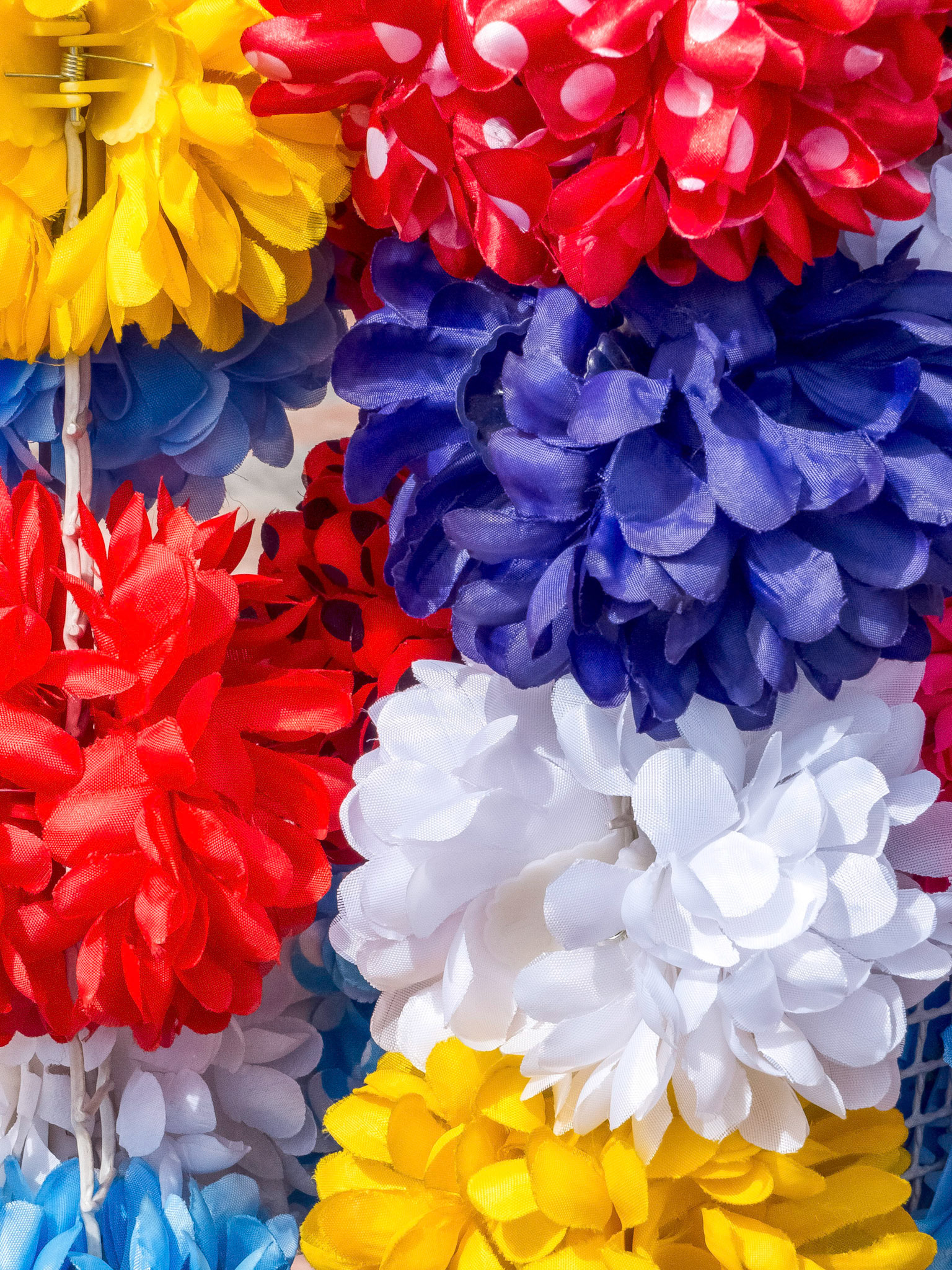 Hair Adornments For Sale on a Market Stall